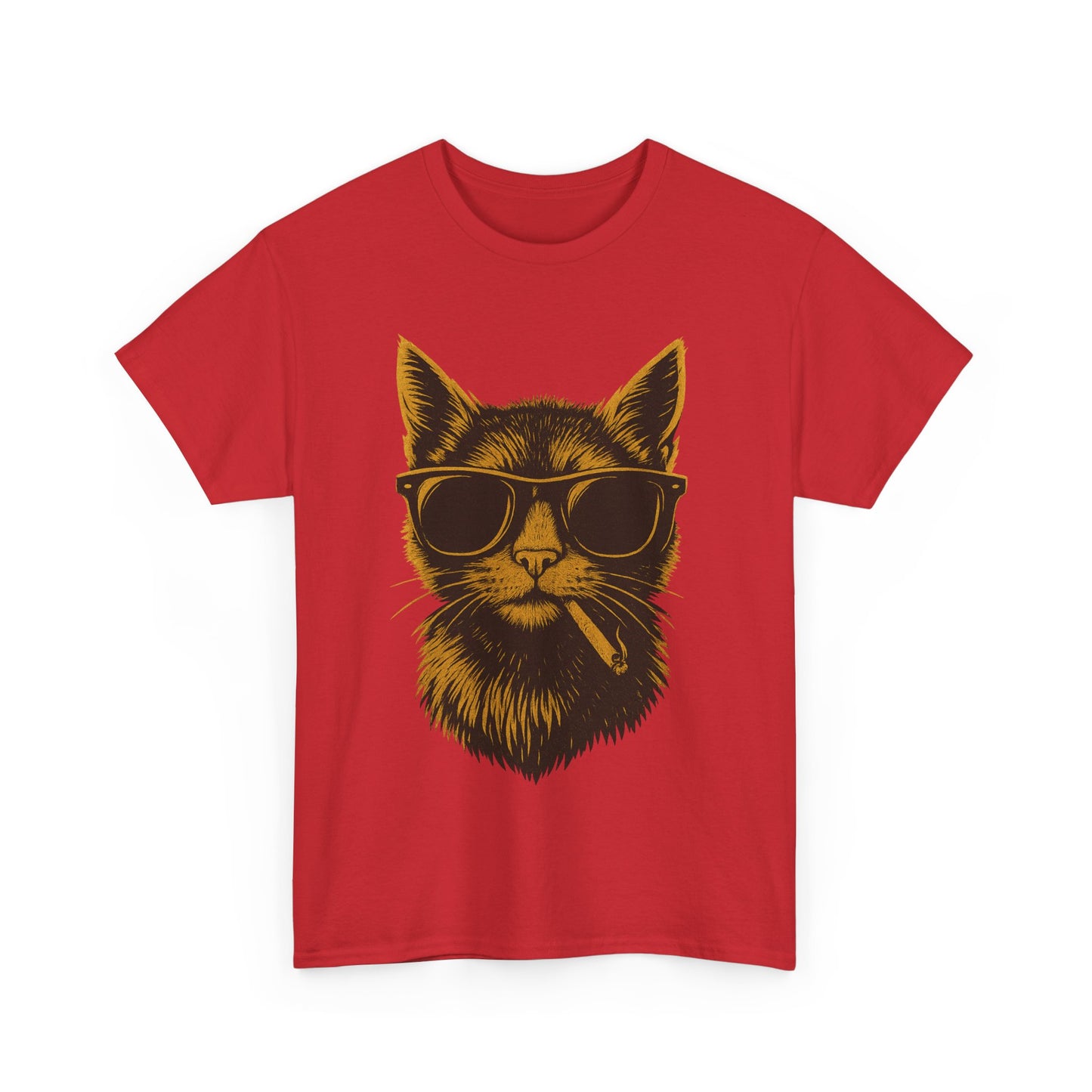 Cool Smoking Cat T-Shirt