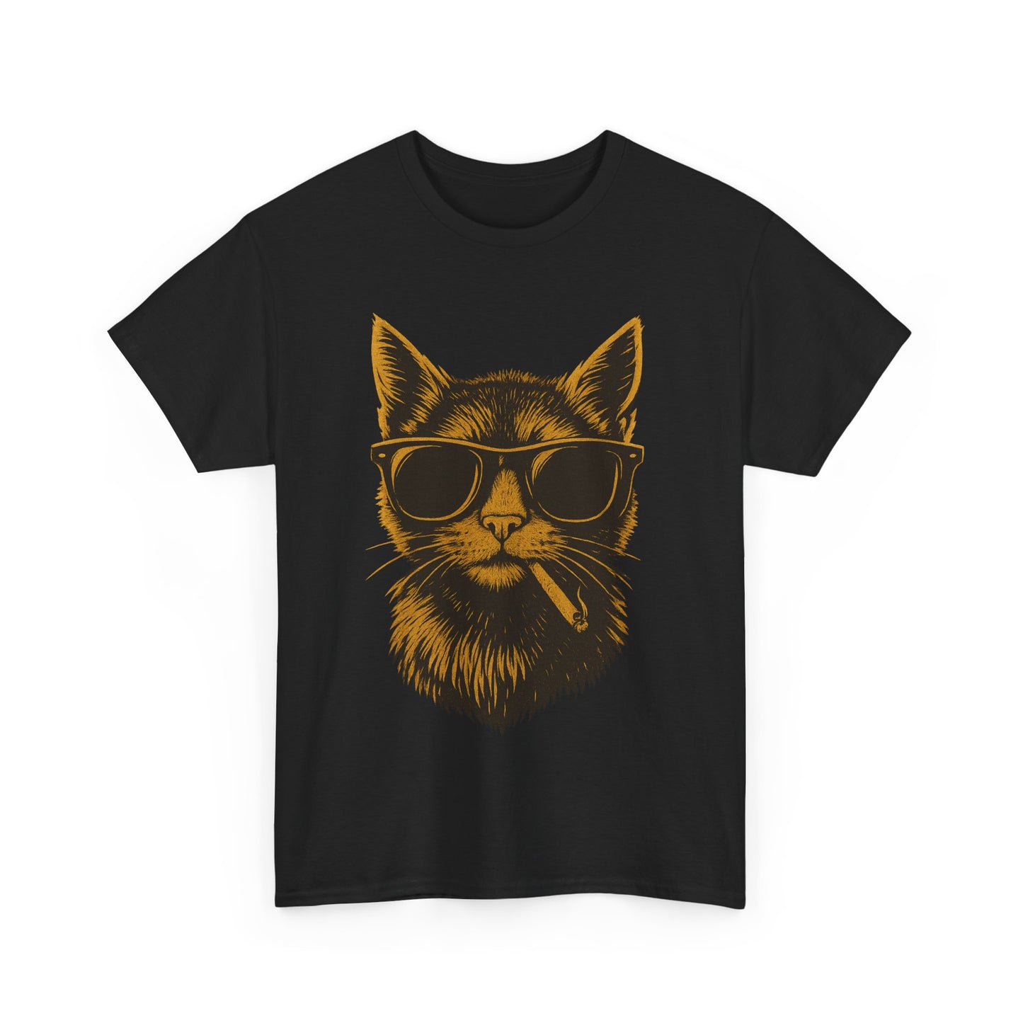 Cool Smoking Cat T-Shirt