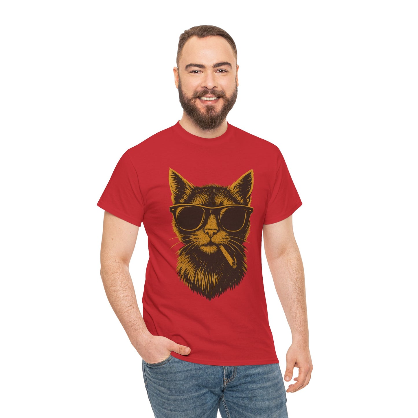 Cool Smoking Cat T-Shirt