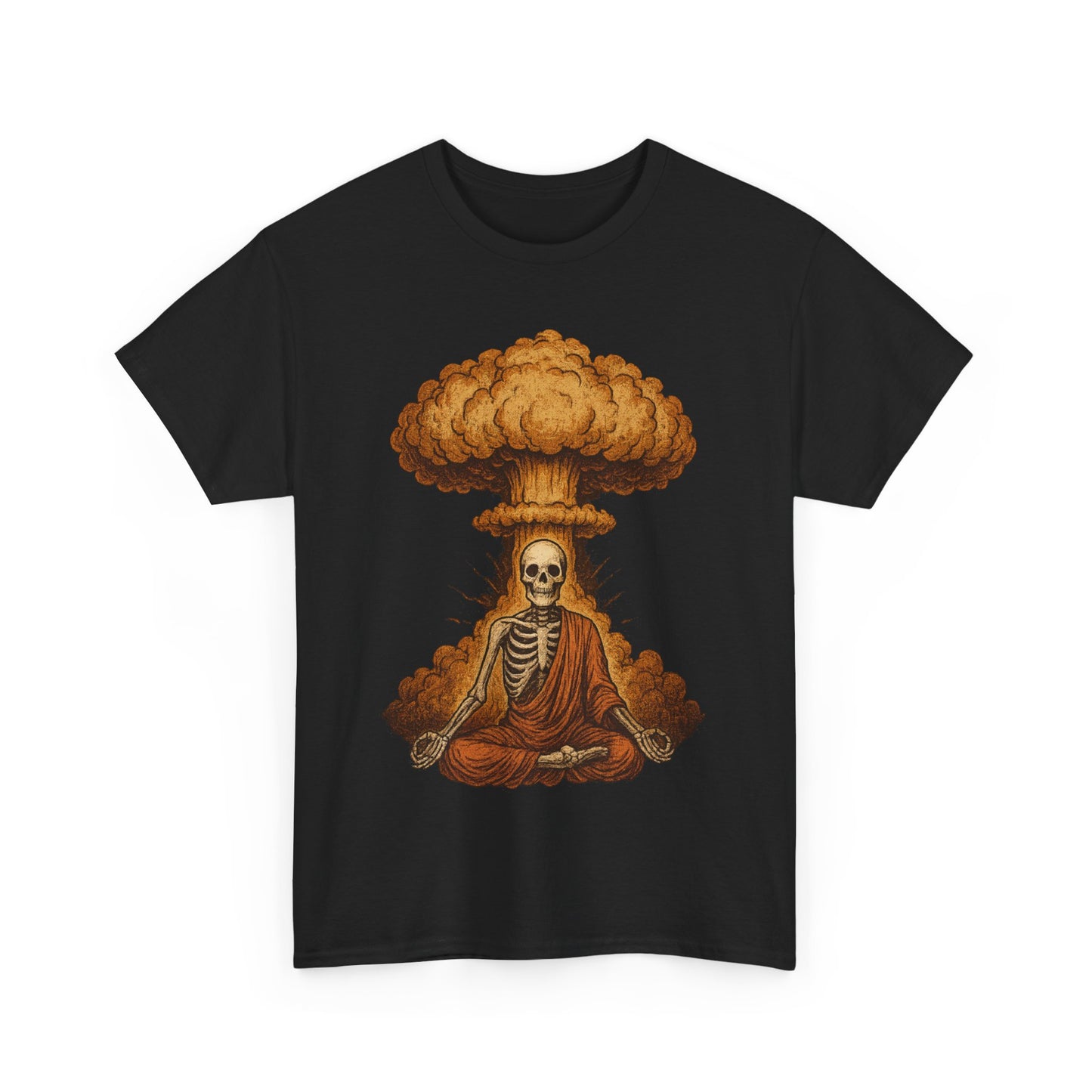 Mushroom Cloud Skeleton Monk T-Shirt