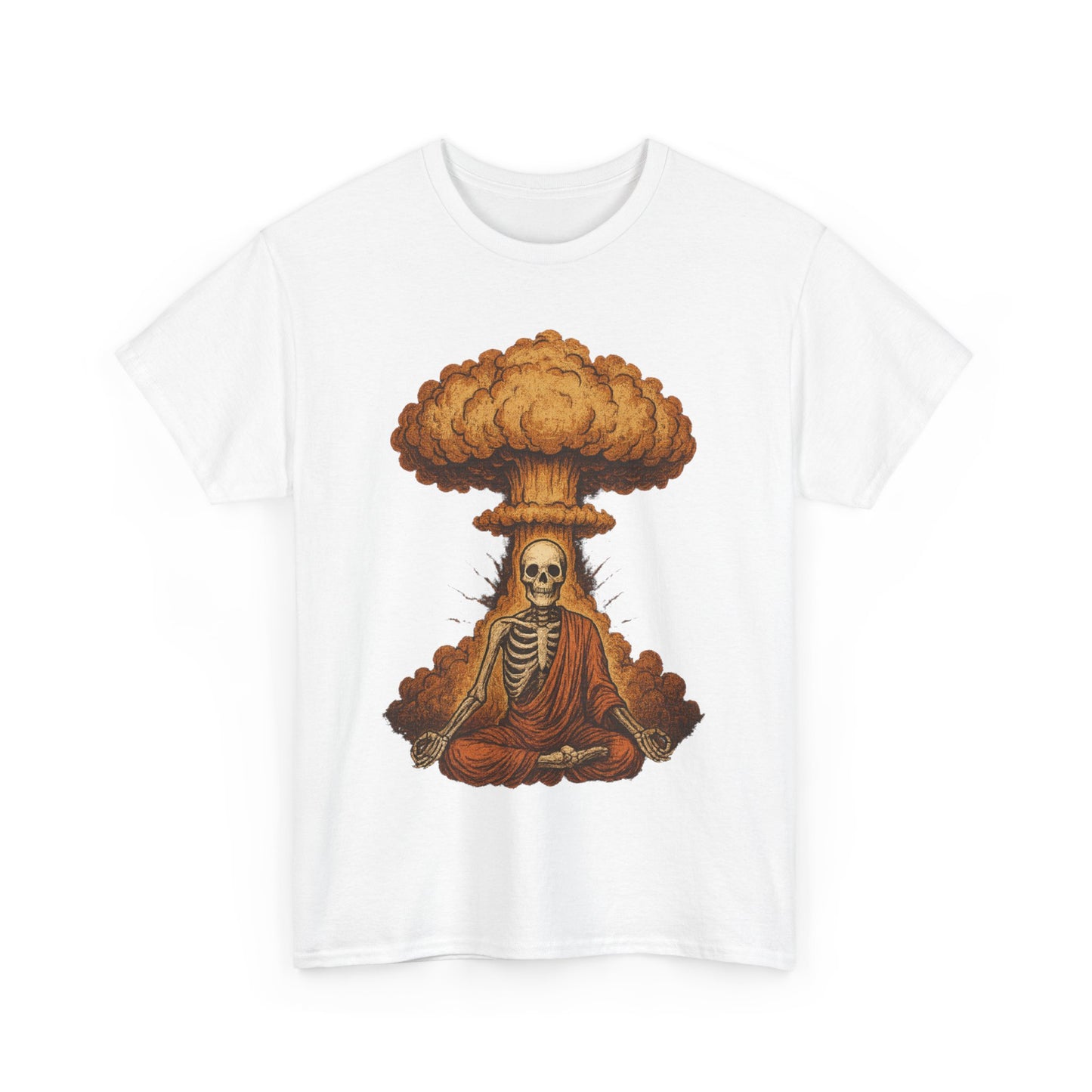 Mushroom Cloud Skeleton Monk T-Shirt