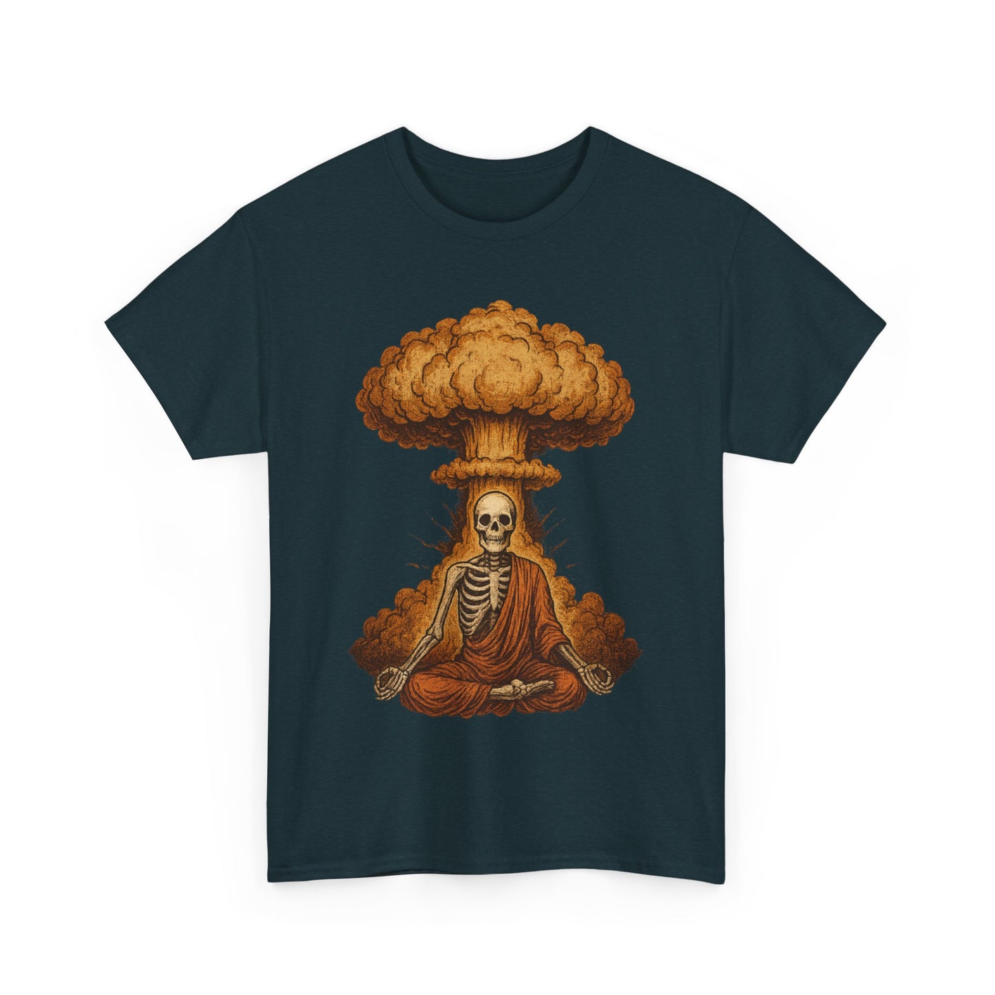 Mushroom Cloud Skeleton Monk T-Shirt