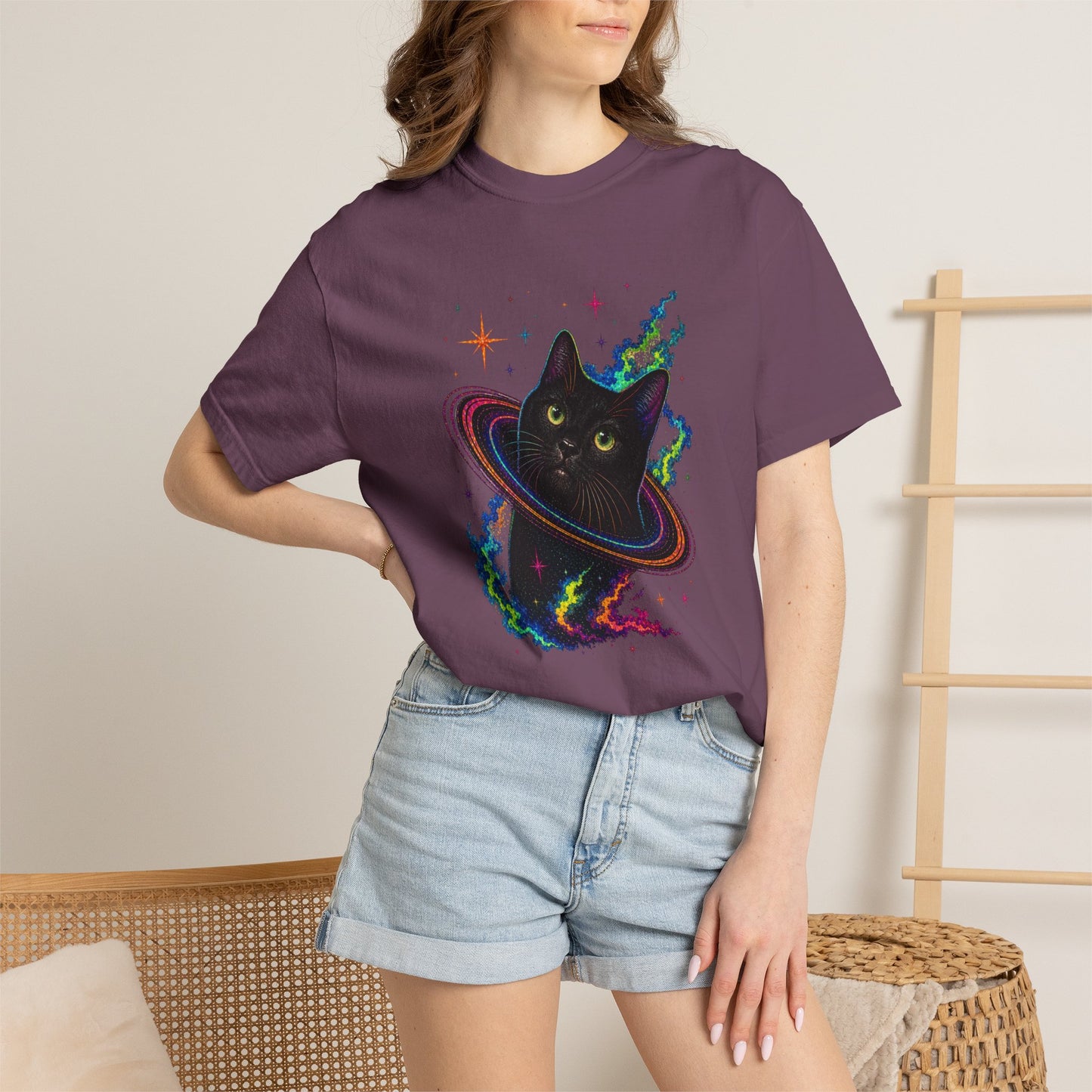 Cosmic Cat Planet T-Shirt