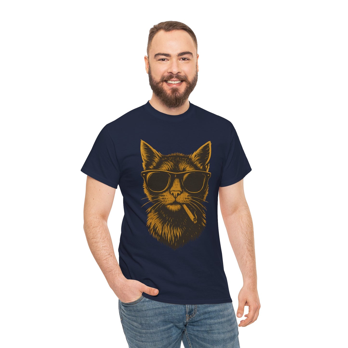 Cool Smoking Cat T-Shirt