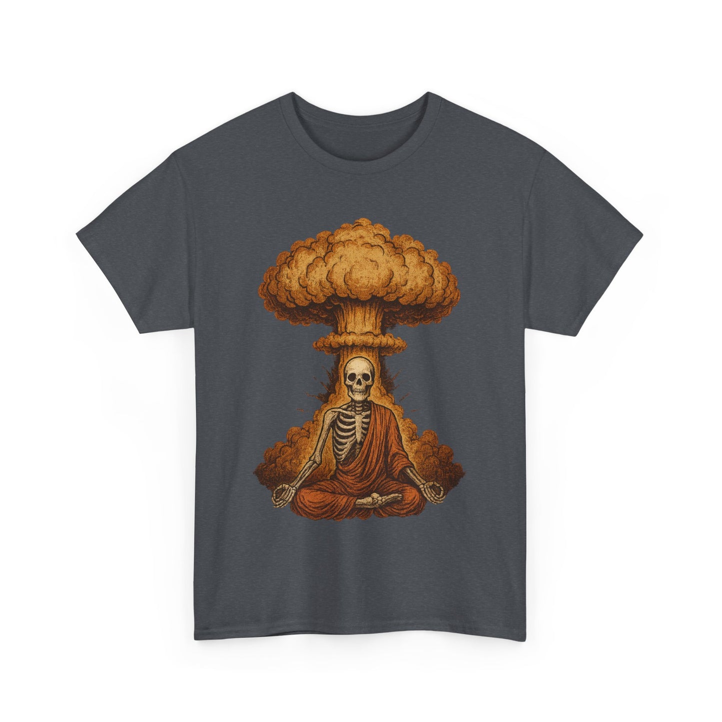 Mushroom Cloud Skeleton Monk T-Shirt