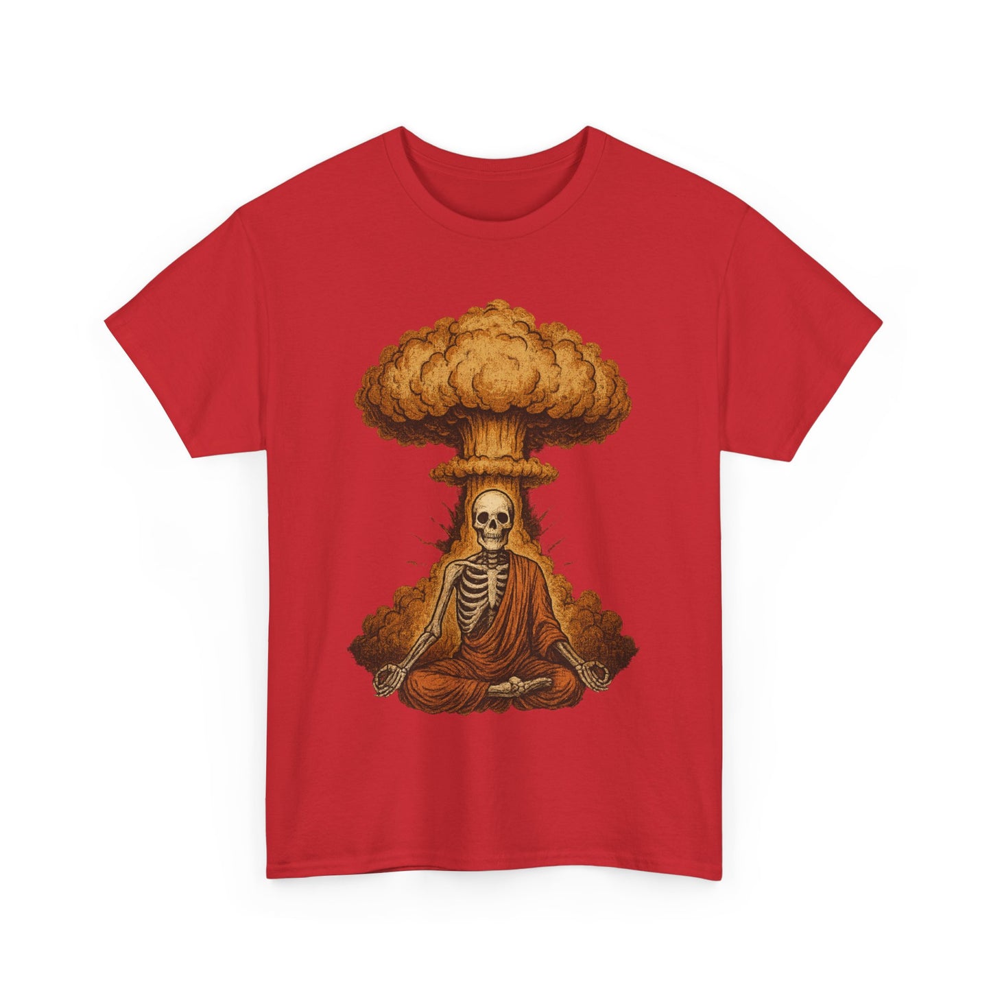Mushroom Cloud Skeleton Monk T-Shirt