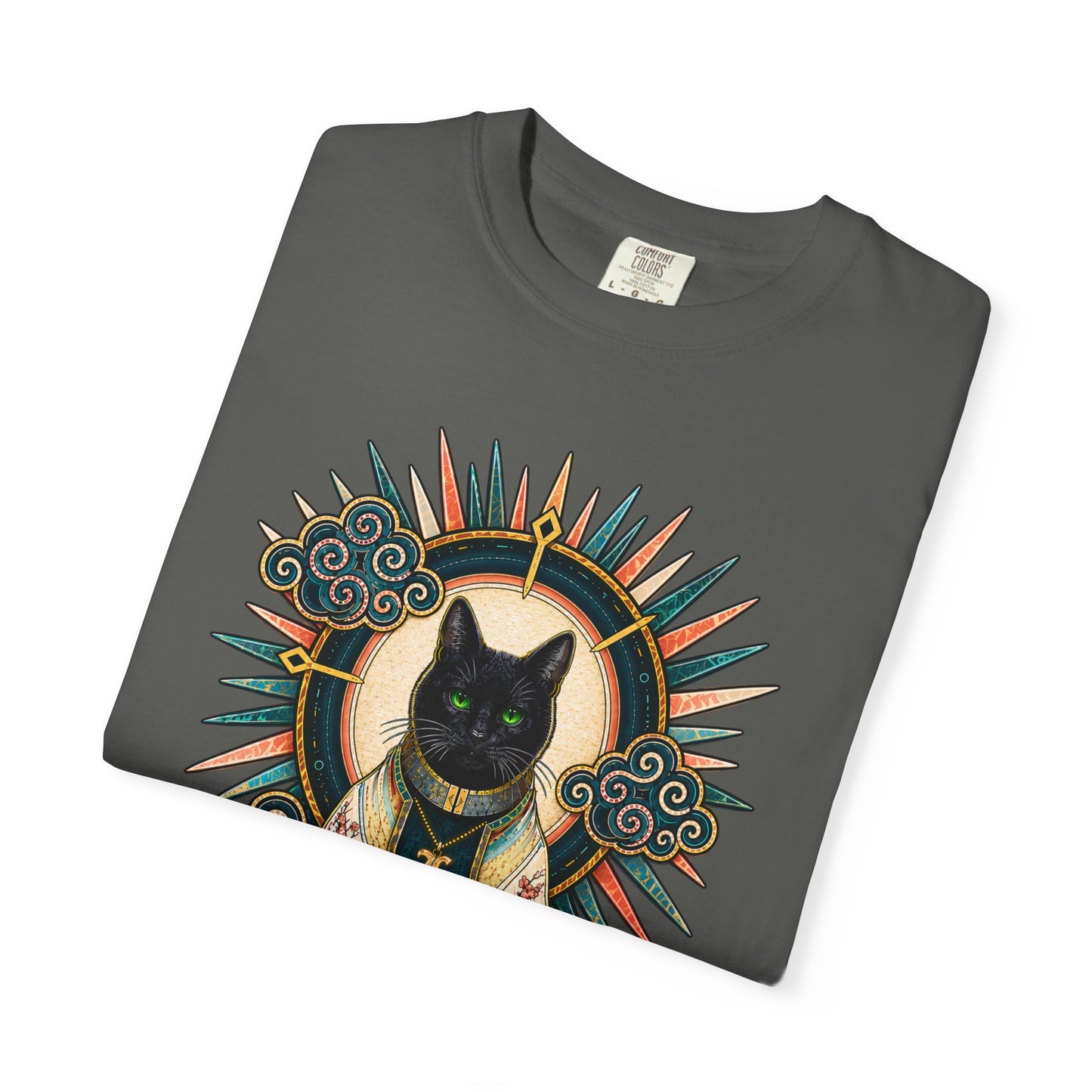 Mystic Black Cat T-Shirt — Occult Illustration Tee