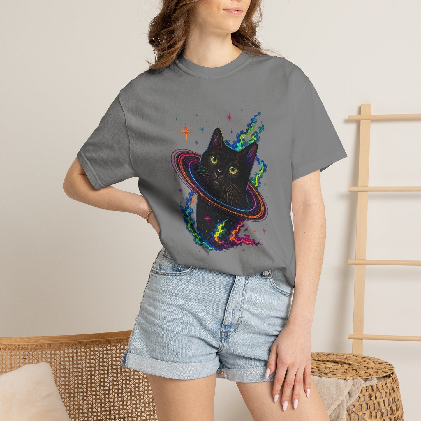 Cosmic Cat Planet T-Shirt