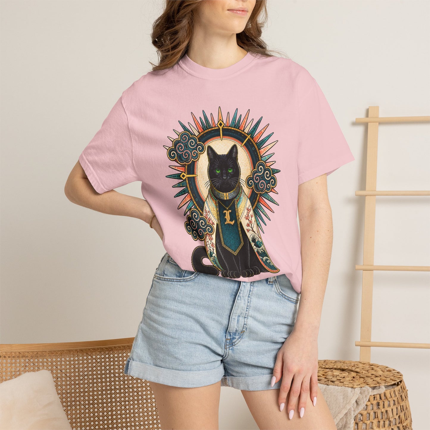 Mystic Black Cat T-Shirt — Occult Illustration Tee