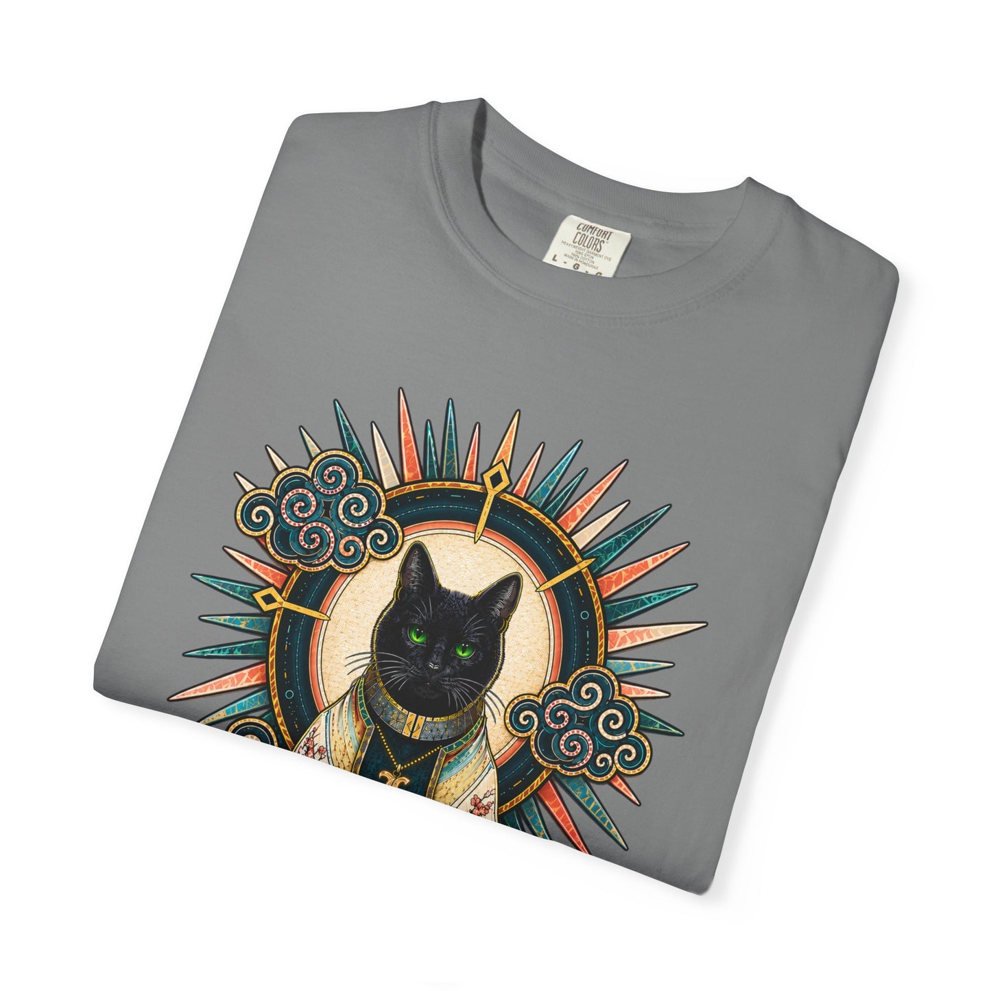 Mystic Black Cat T-Shirt — Occult Illustration Tee