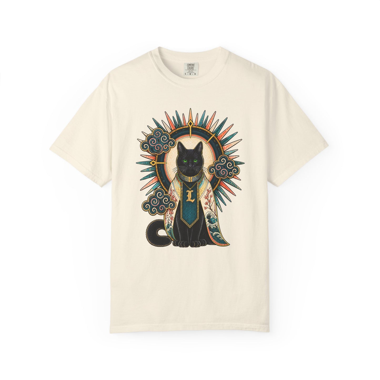 Mystic Black Cat T-Shirt — Occult Illustration Tee