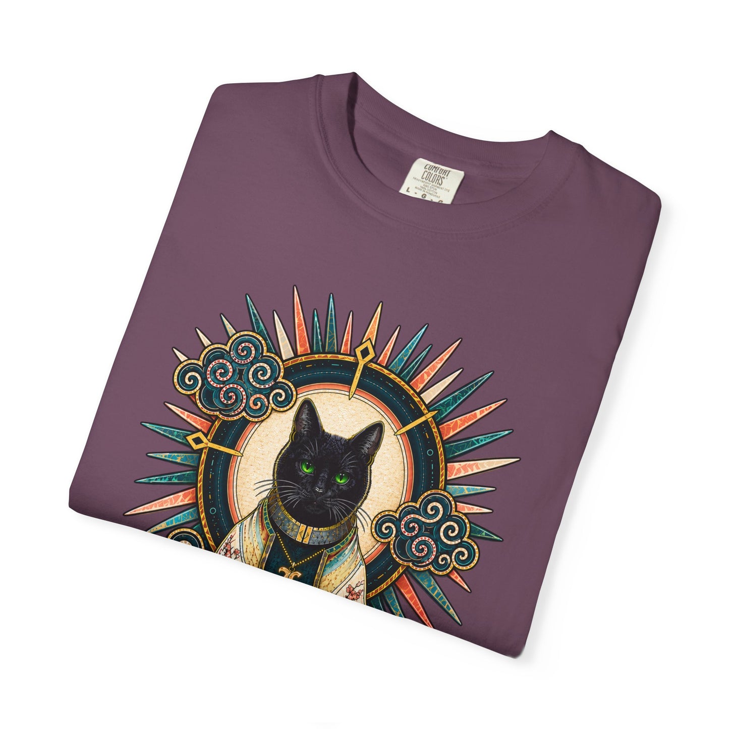 Mystic Black Cat T-Shirt — Occult Illustration Tee