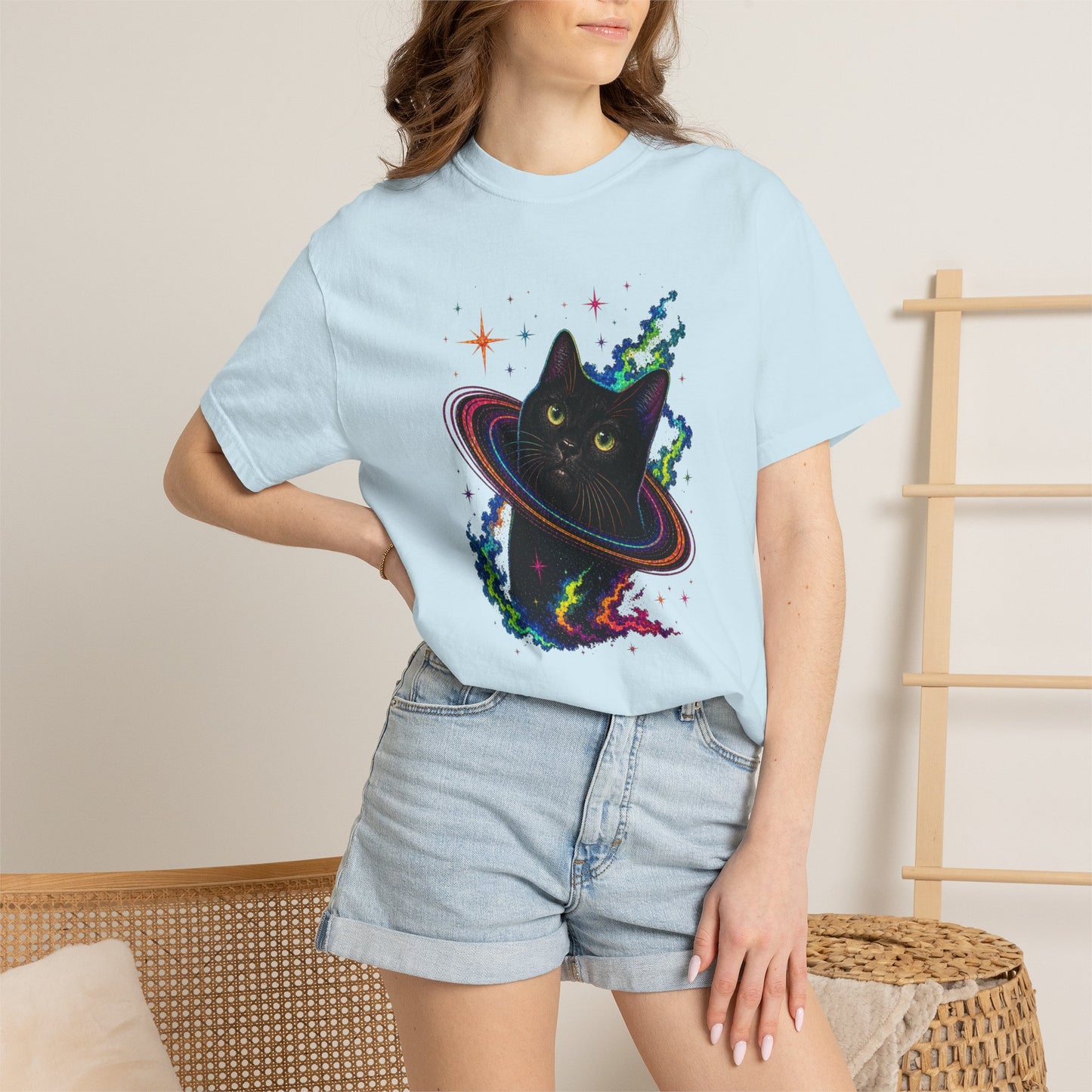Cosmic Cat Planet T-Shirt