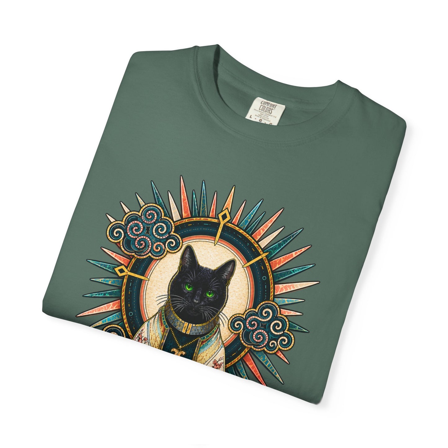 Mystic Black Cat T-Shirt — Occult Illustration Tee