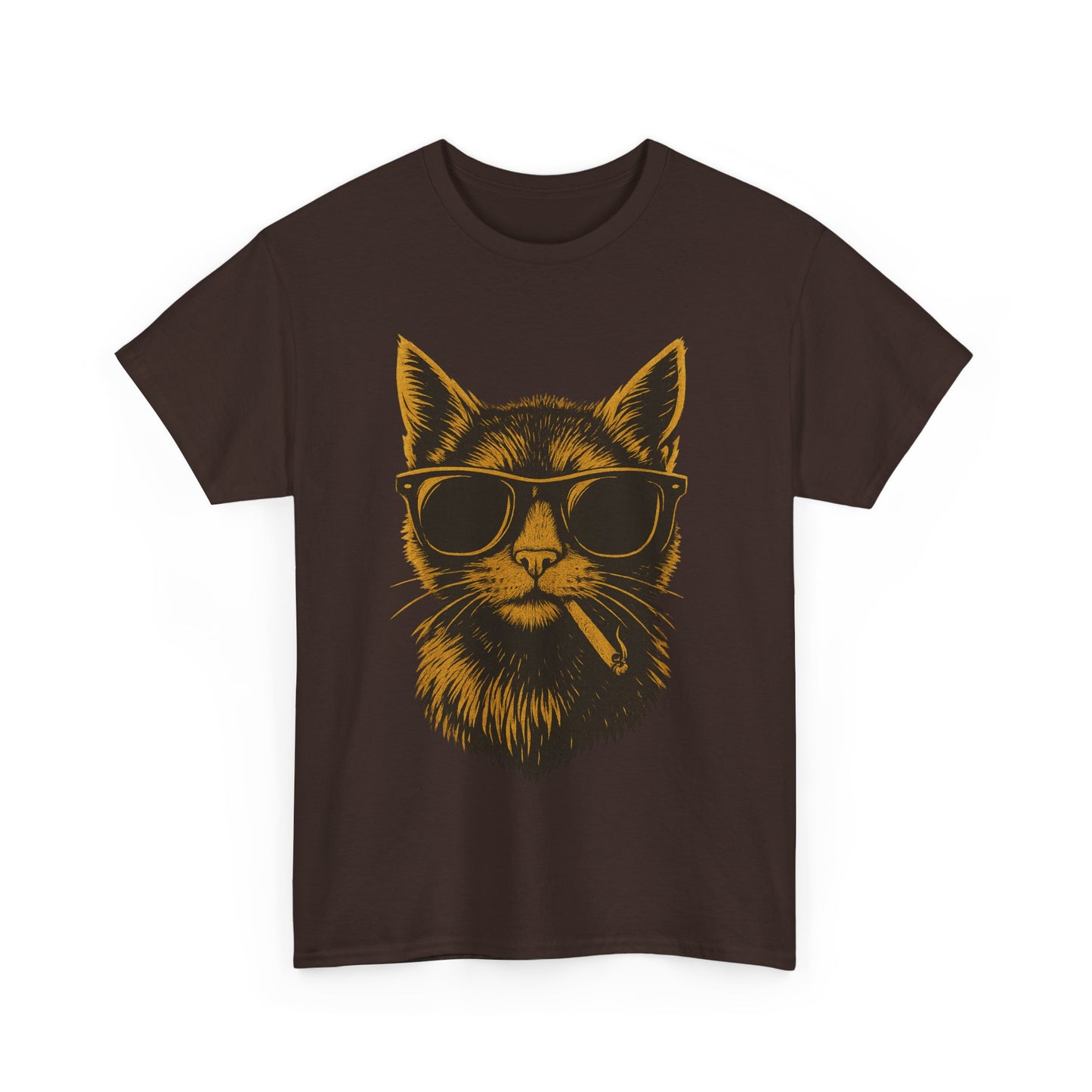 Cool Smoking Cat T-Shirt