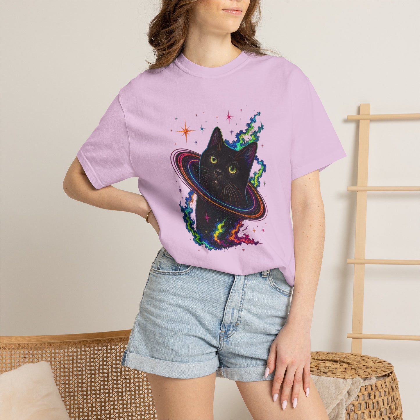 Cosmic Cat Planet T-Shirt