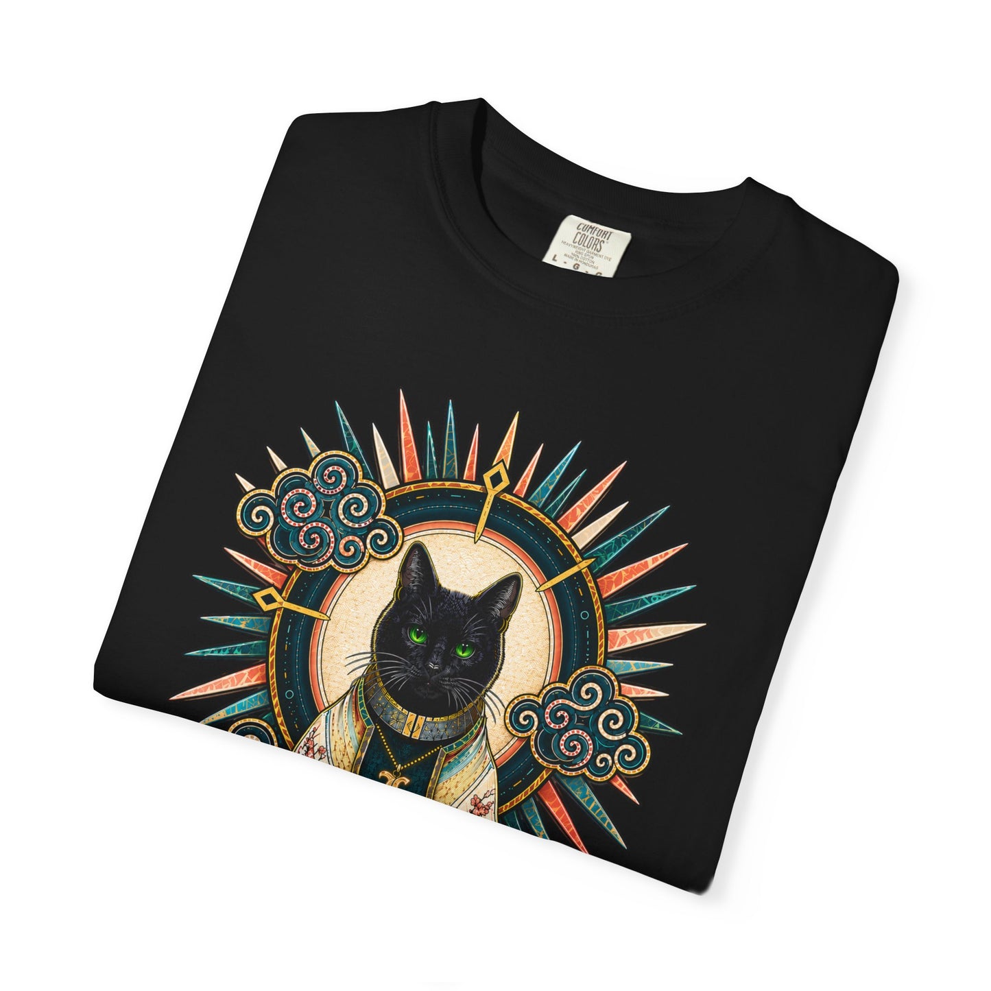 Mystic Black Cat T-Shirt — Occult Illustration Tee