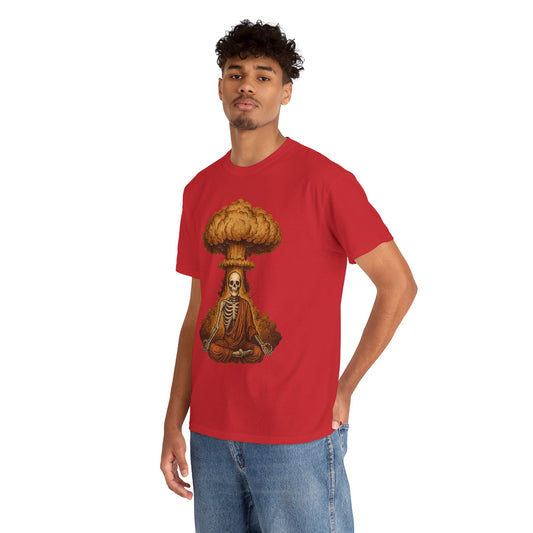 Mushroom Cloud Skeleton Monk T-Shirt