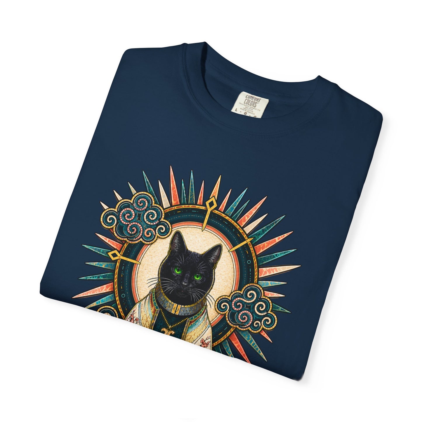 Mystic Black Cat T-Shirt — Occult Illustration Tee