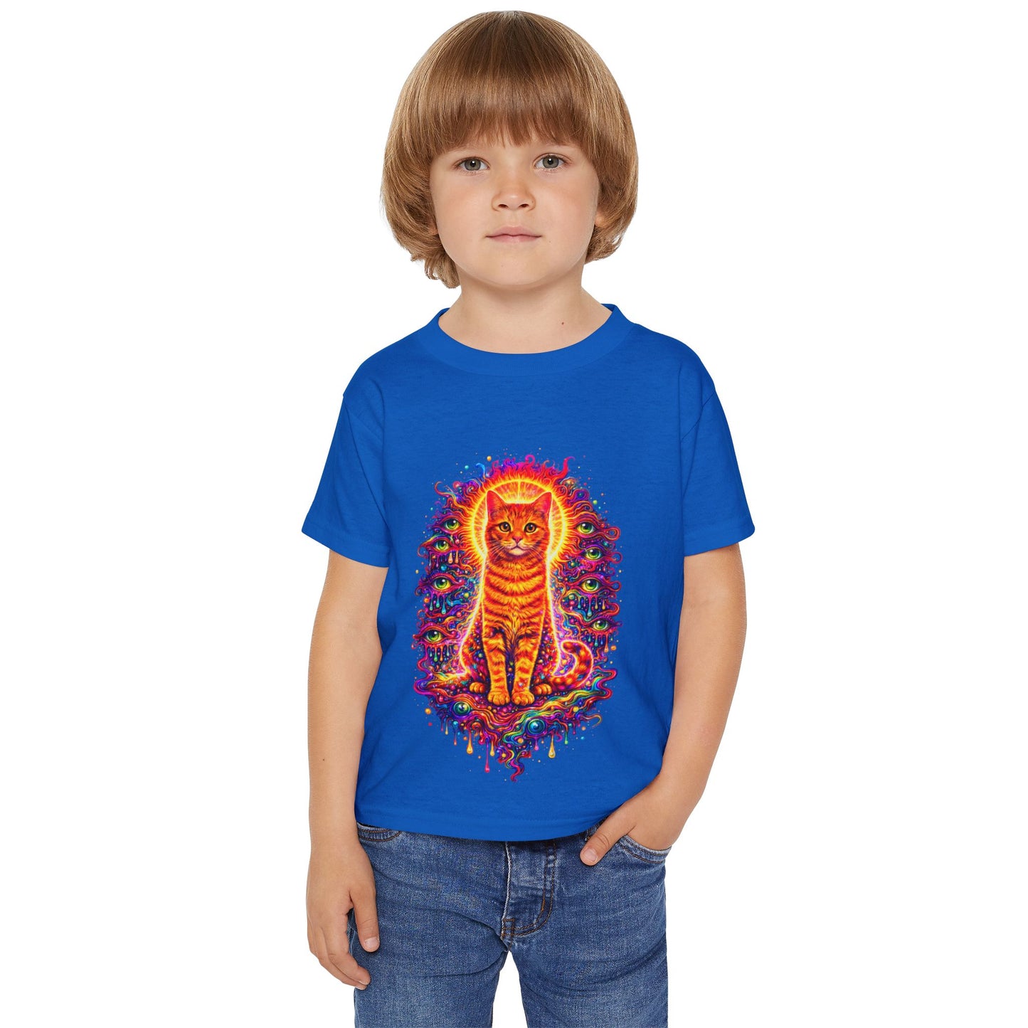 Toddler T-Shirt — Radiant Rainbow Cat Graphic Tee