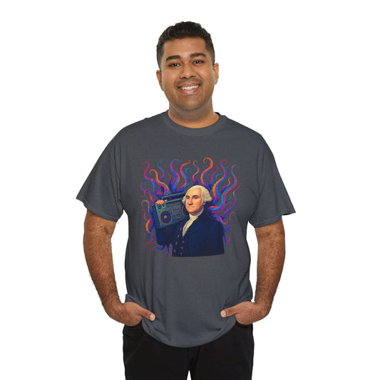 George Washington Boom Box & Tentacles T-Shirt