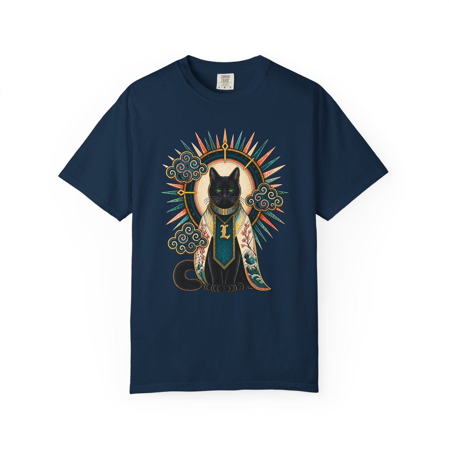 Mystic Black Cat T-Shirt — Occult Illustration Tee