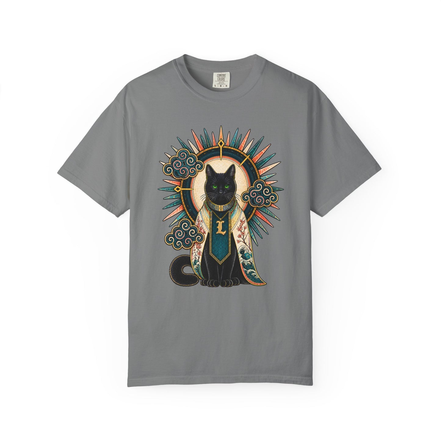 Mystic Black Cat T-Shirt — Occult Illustration Tee