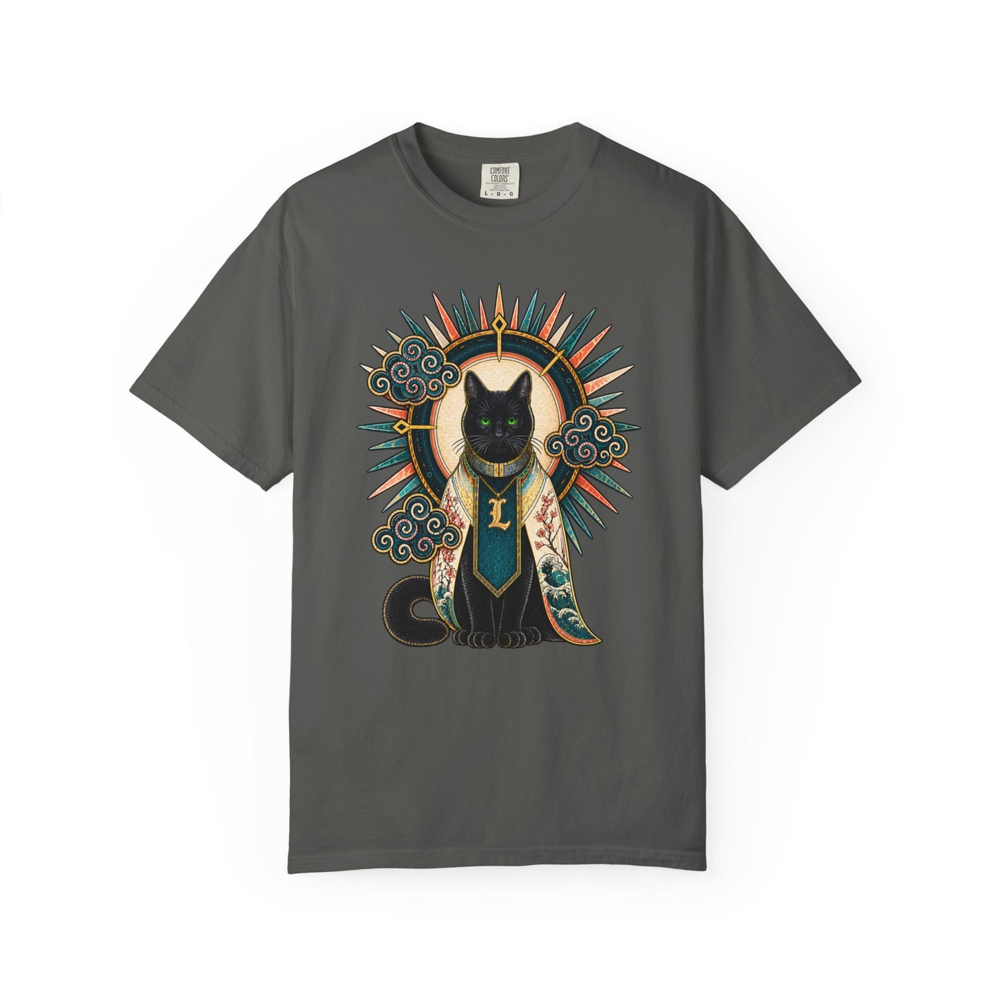 Mystic Black Cat T-Shirt — Occult Illustration Tee