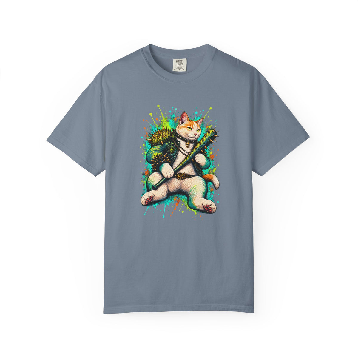 Guitar-Playing Shiba Inu T-Shirt — Colorful Punk Dog Graphic Tee