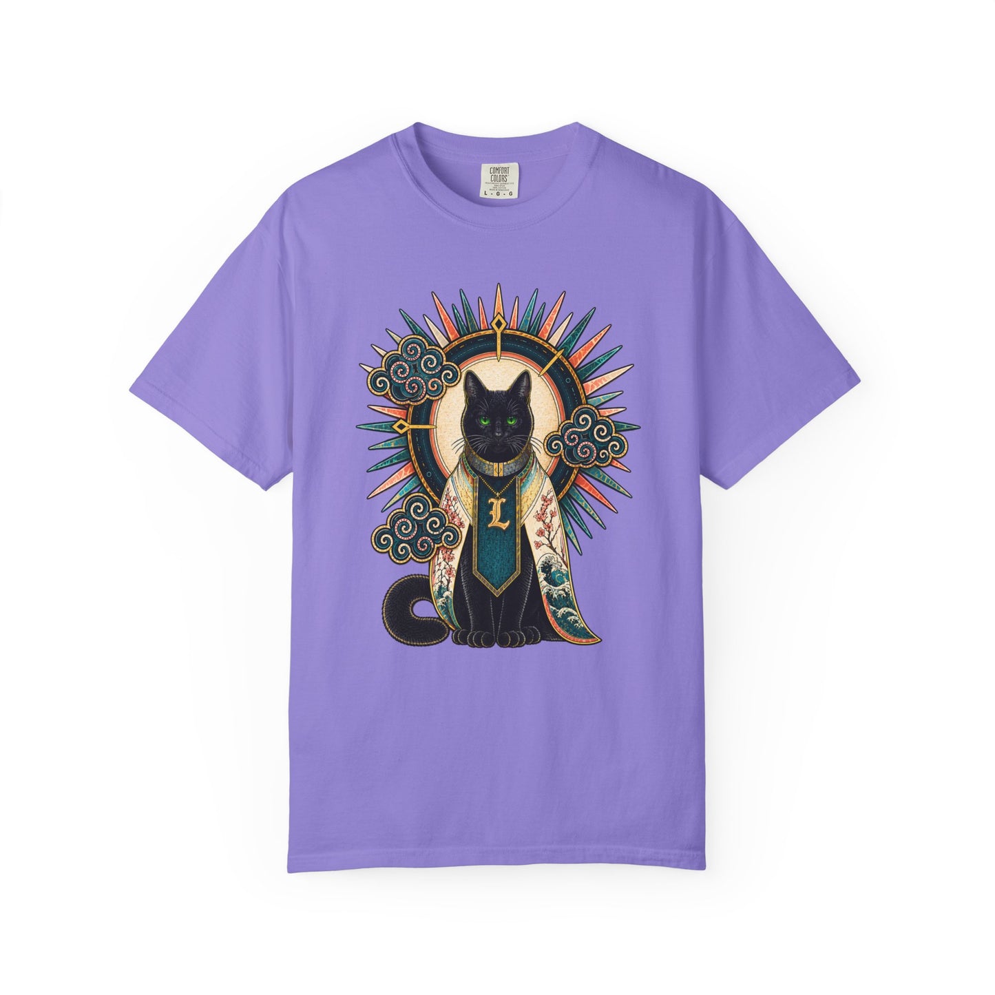 Mystic Black Cat T-Shirt — Occult Illustration Tee