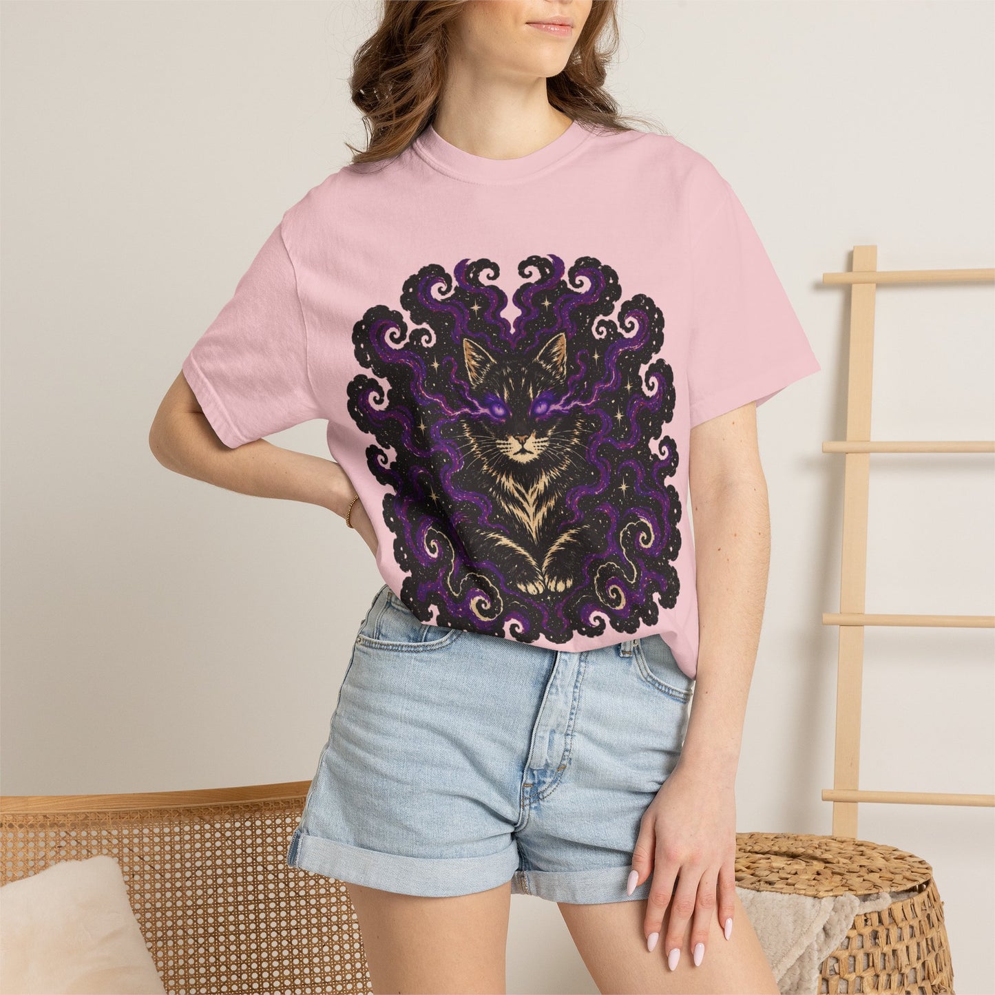 Astrological Mystic Portrait T-Shirt — 'Zora' Celestial Art Tee
