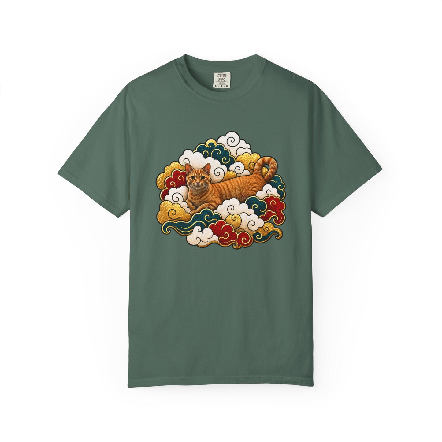 Tiger Cloud Tee — Vintage Asian-Inspired Tiger Art T-Shirt