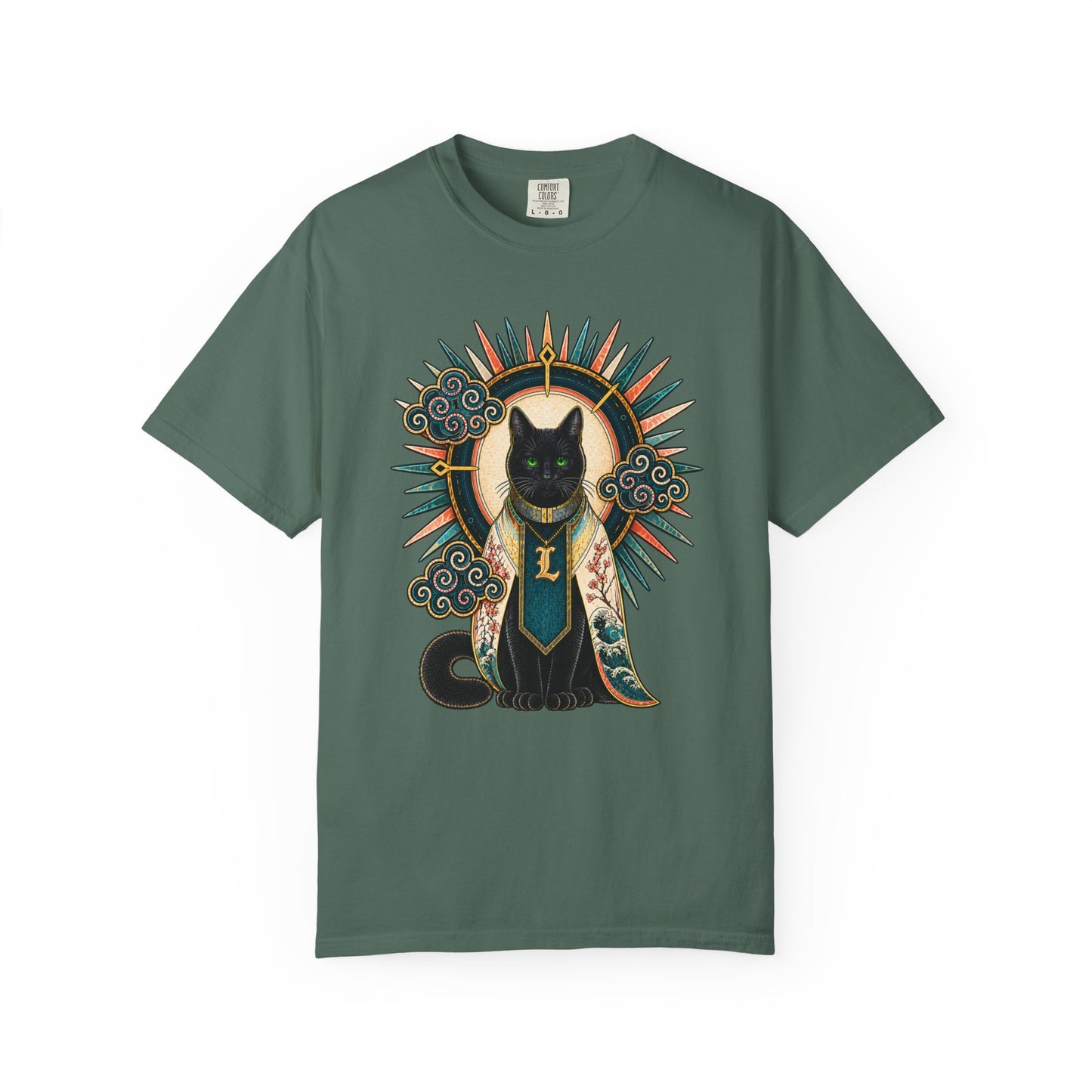 Mystic Black Cat T-Shirt — Occult Illustration Tee