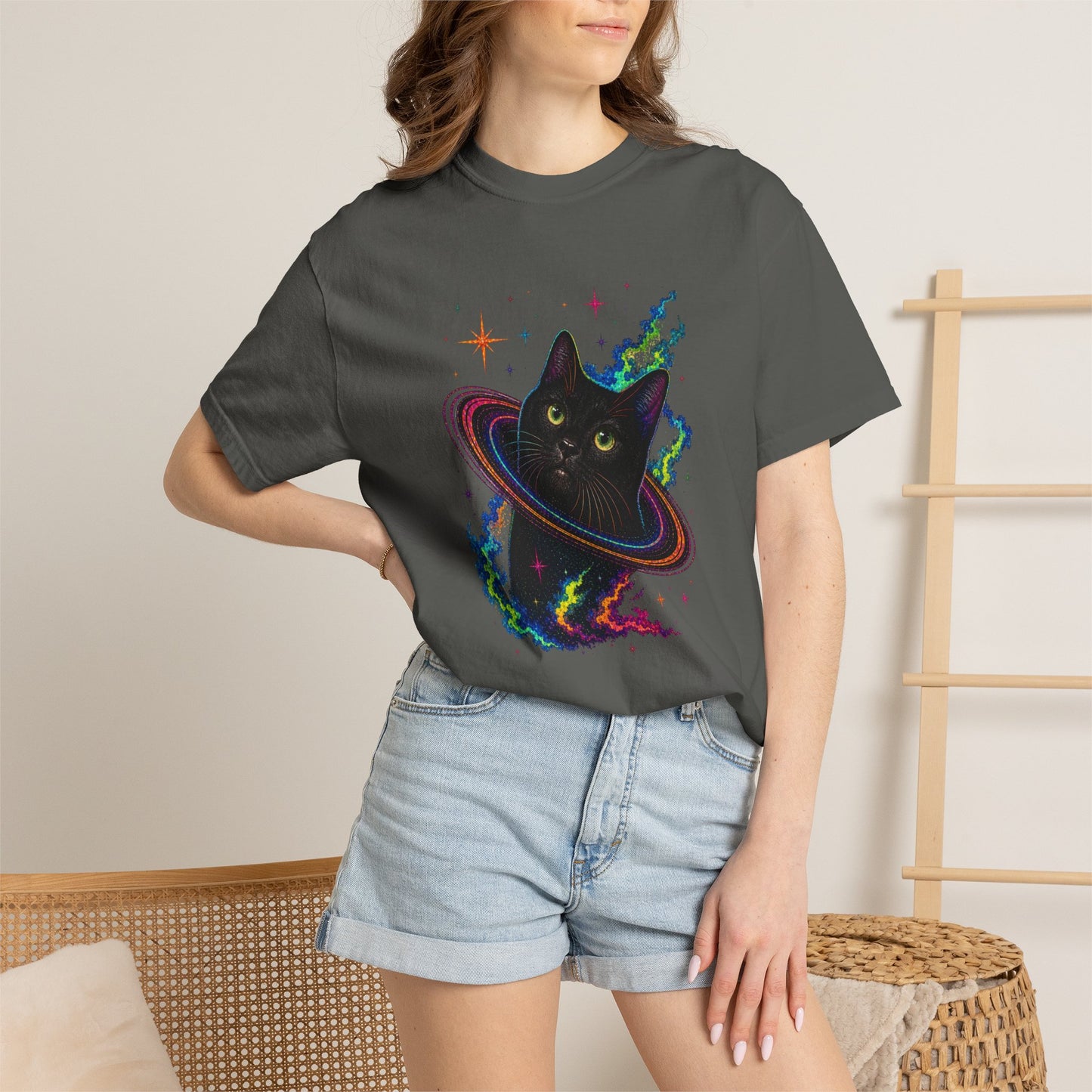 Cosmic Cat Planet T-Shirt