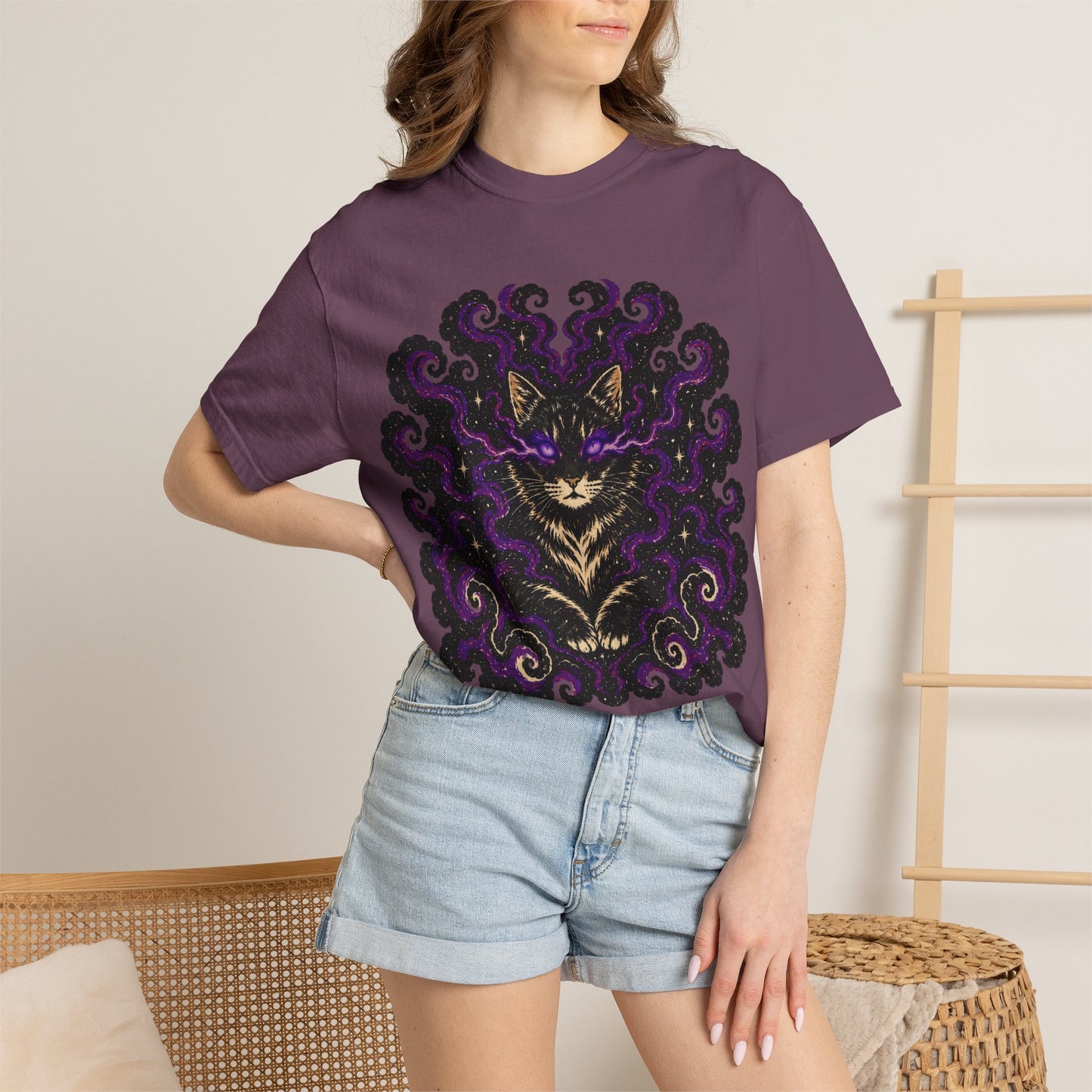 Astrological Mystic Portrait T-Shirt — 'Zora' Celestial Art Tee