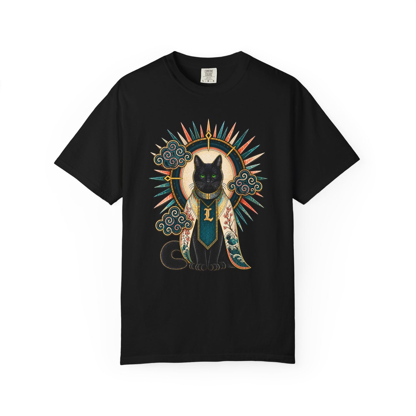 Mystic Black Cat T-Shirt — Occult Illustration Tee