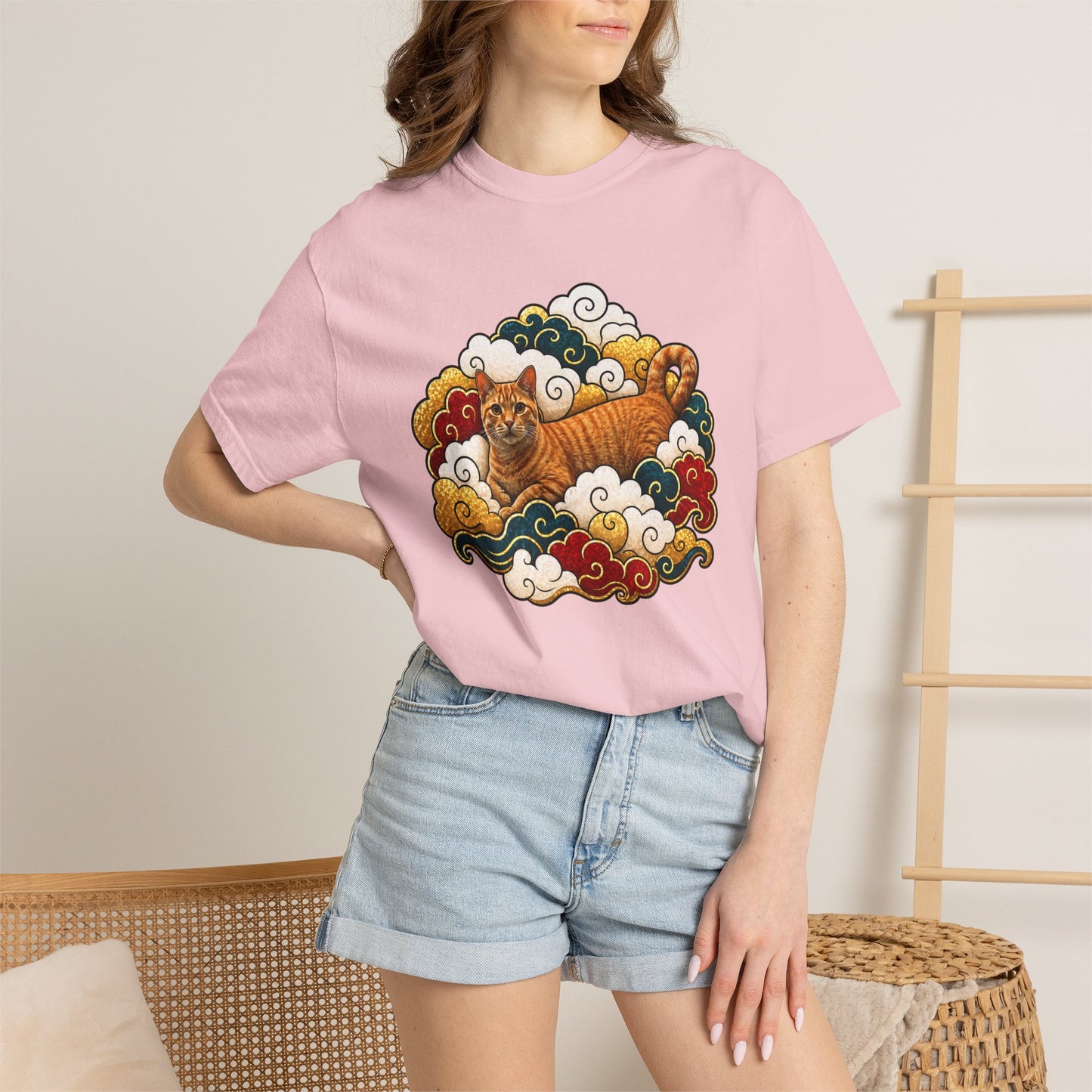 Tiger Cloud Tee — Vintage Asian-Inspired Tiger Art T-Shirt
