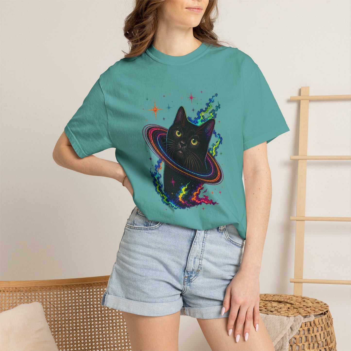 Cosmic Cat Planet T-Shirt