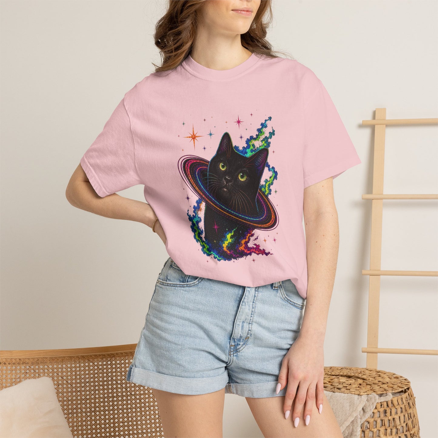 Cosmic Cat Planet T-Shirt