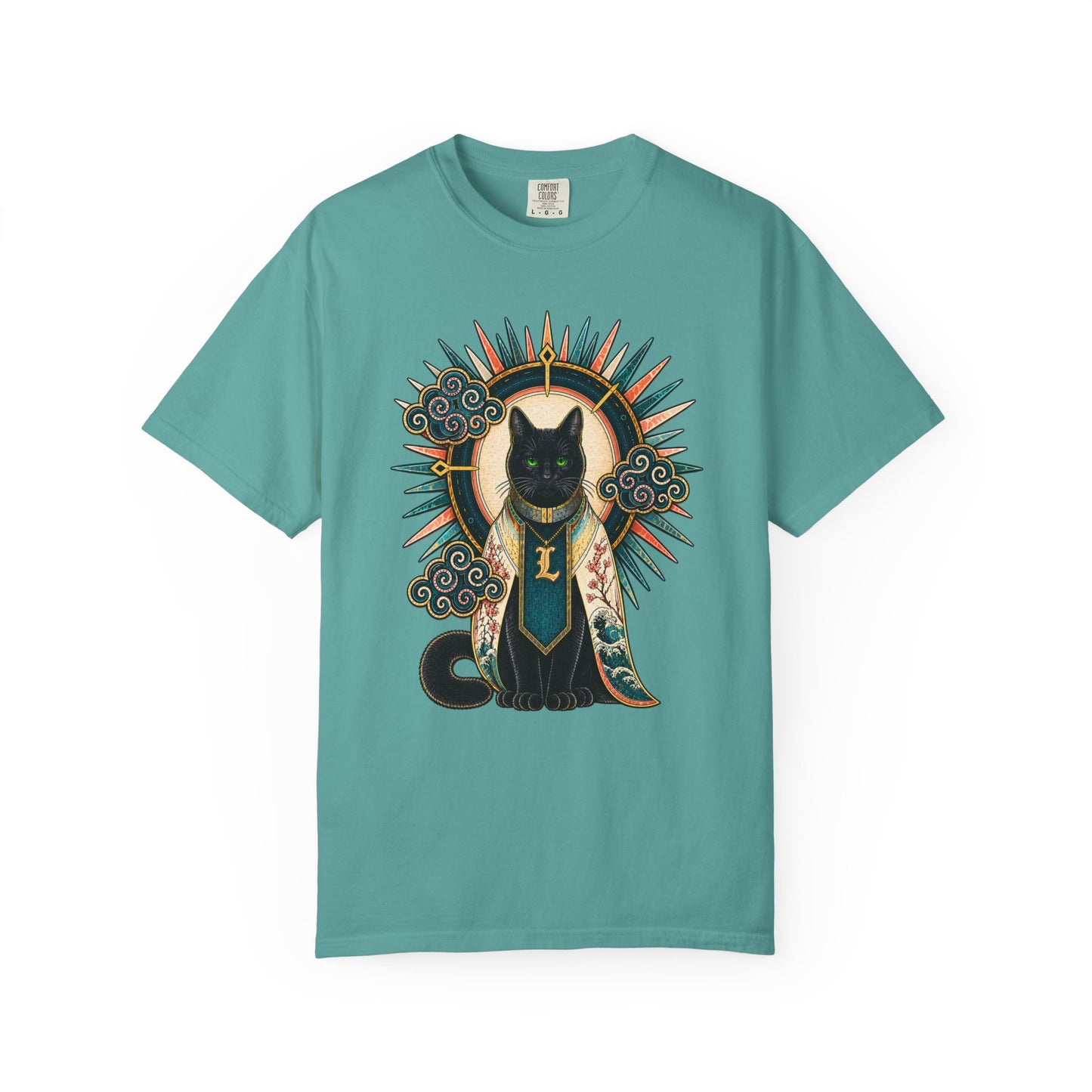 Mystic Black Cat T-Shirt — Occult Illustration Tee