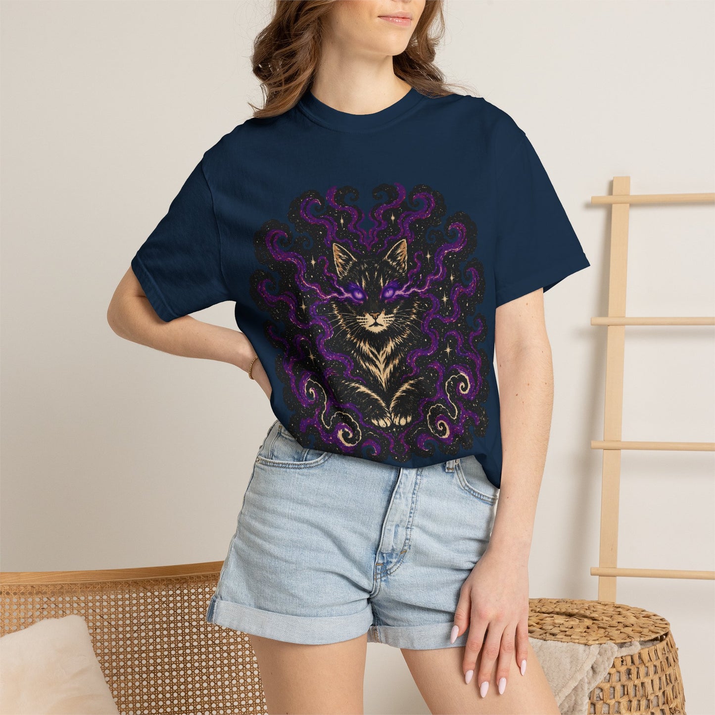 Astrological Mystic Portrait T-Shirt — 'Zora' Celestial Art Tee