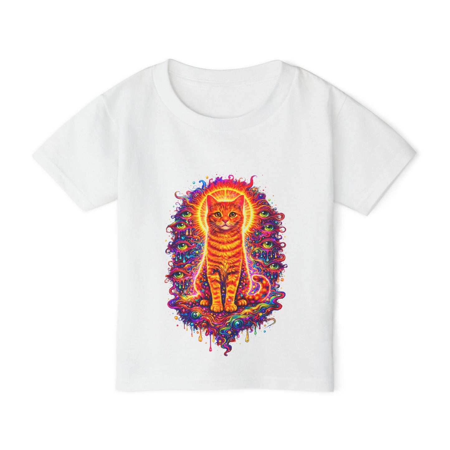 Toddler T-Shirt — Radiant Rainbow Cat Graphic Tee