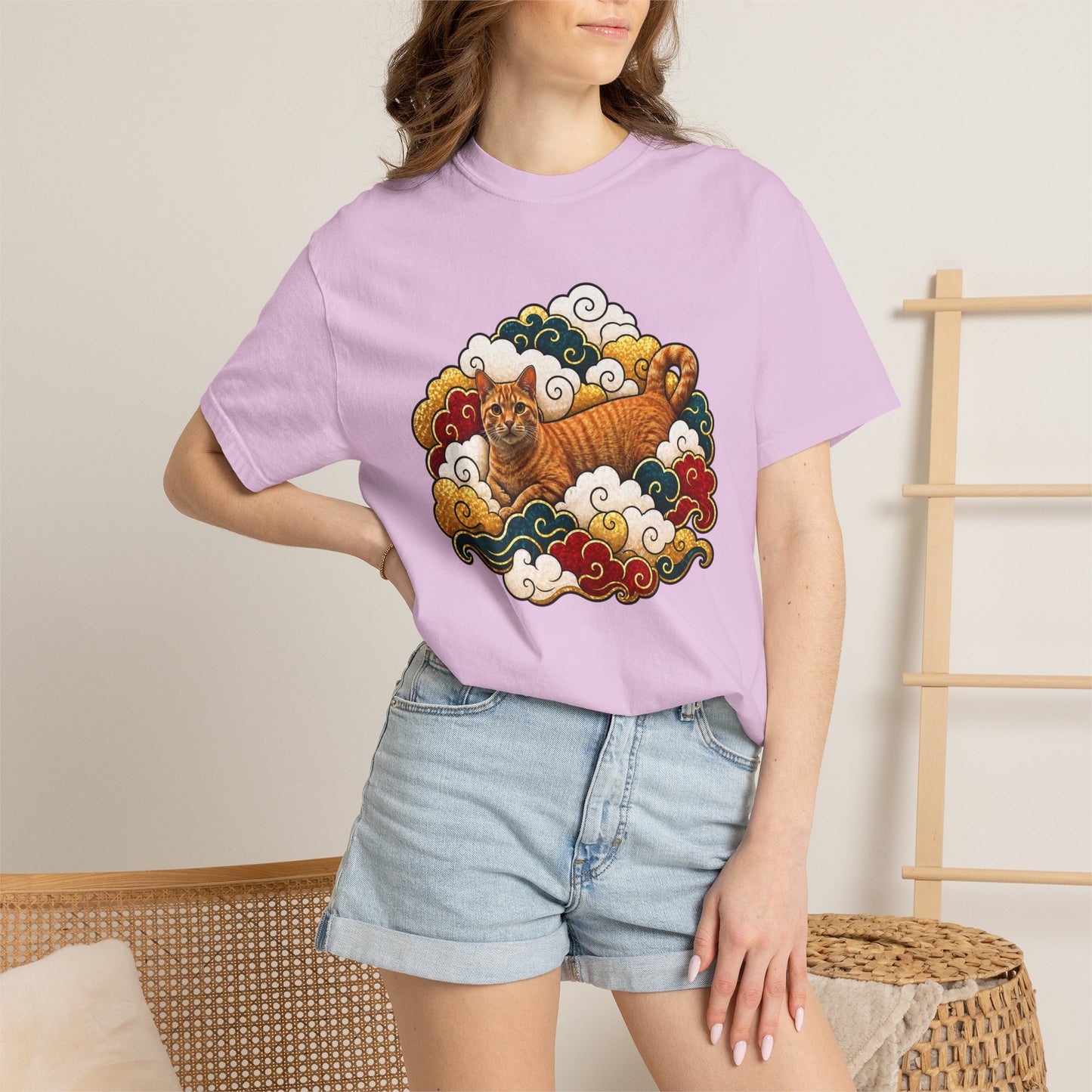 Tiger Cloud Tee — Vintage Asian-Inspired Tiger Art T-Shirt