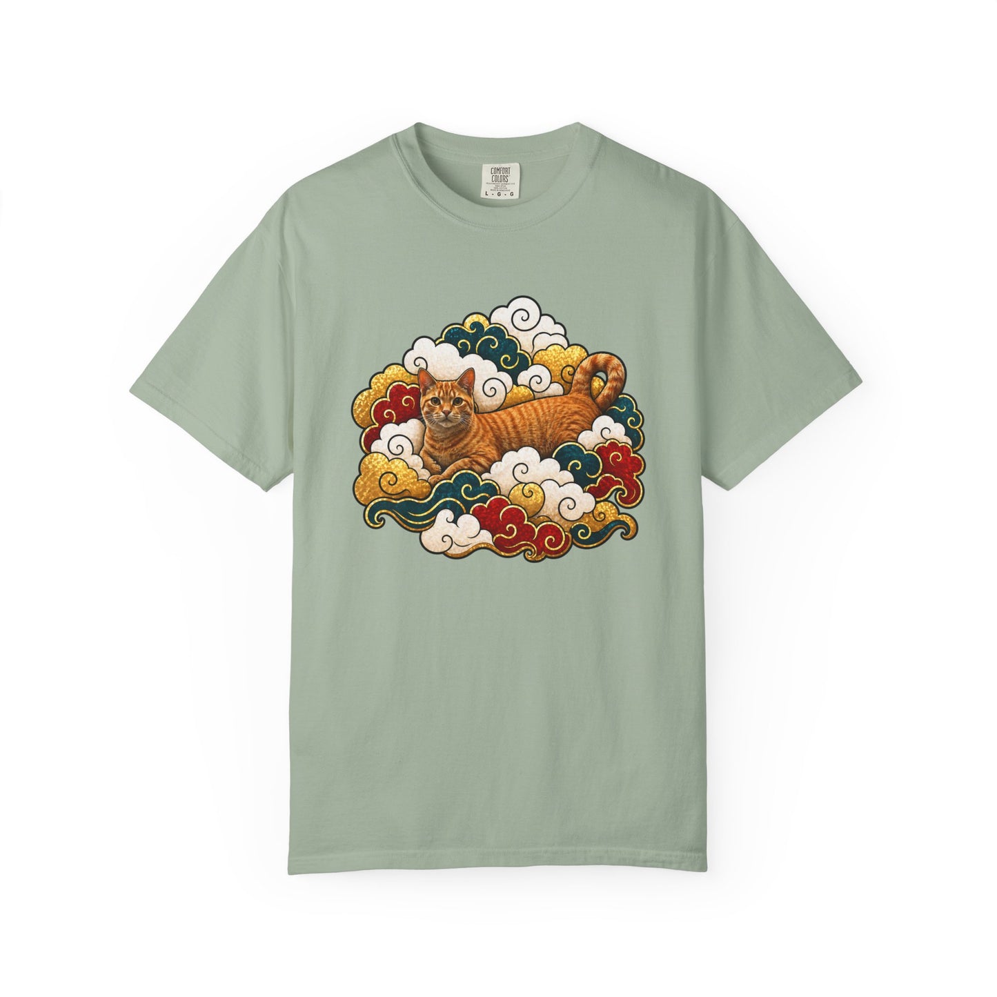 Tiger Cloud Tee — Vintage Asian-Inspired Tiger Art T-Shirt