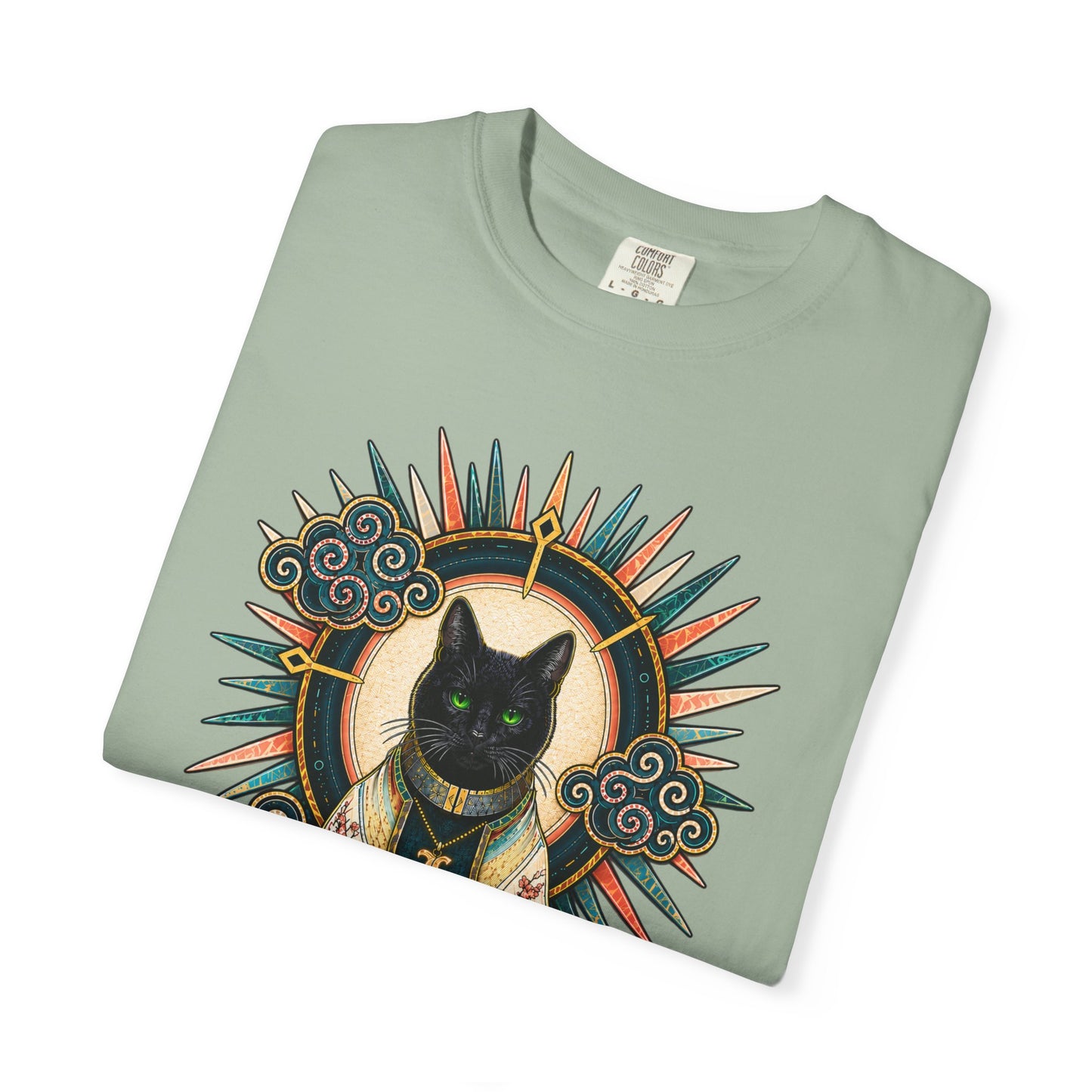 Mystic Black Cat T-Shirt — Occult Illustration Tee
