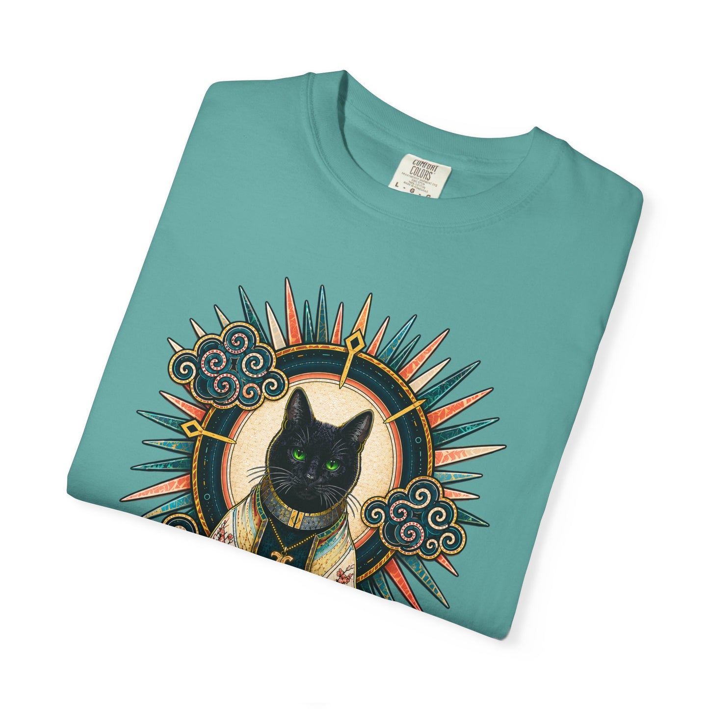 Mystic Black Cat T-Shirt — Occult Illustration Tee
