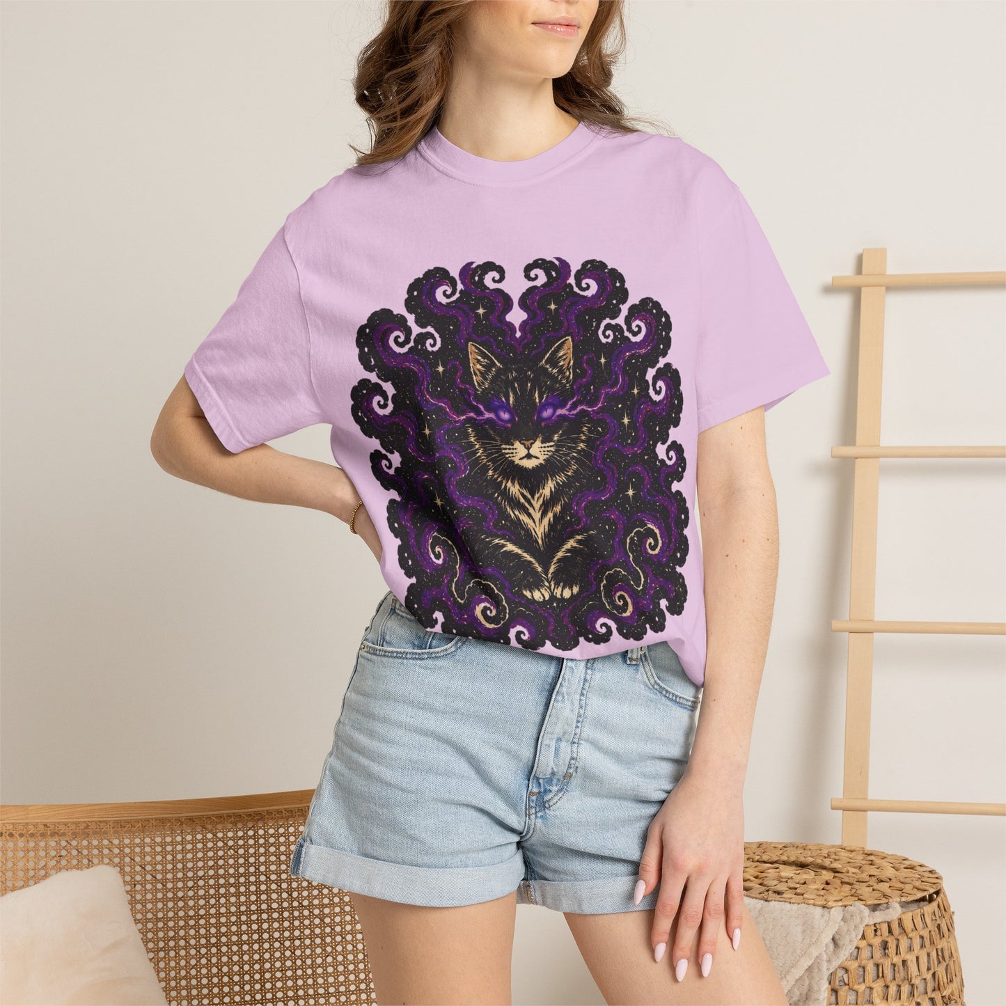 Astrological Mystic Portrait T-Shirt — 'Zora' Celestial Art Tee