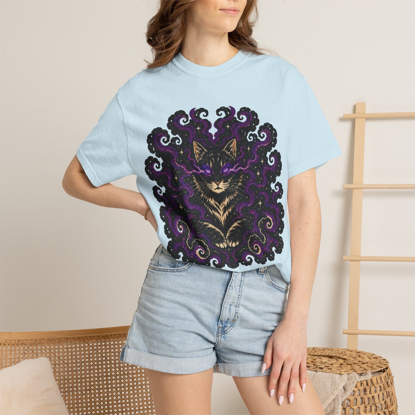 Astrological Mystic Portrait T-Shirt — 'Zora' Celestial Art Tee