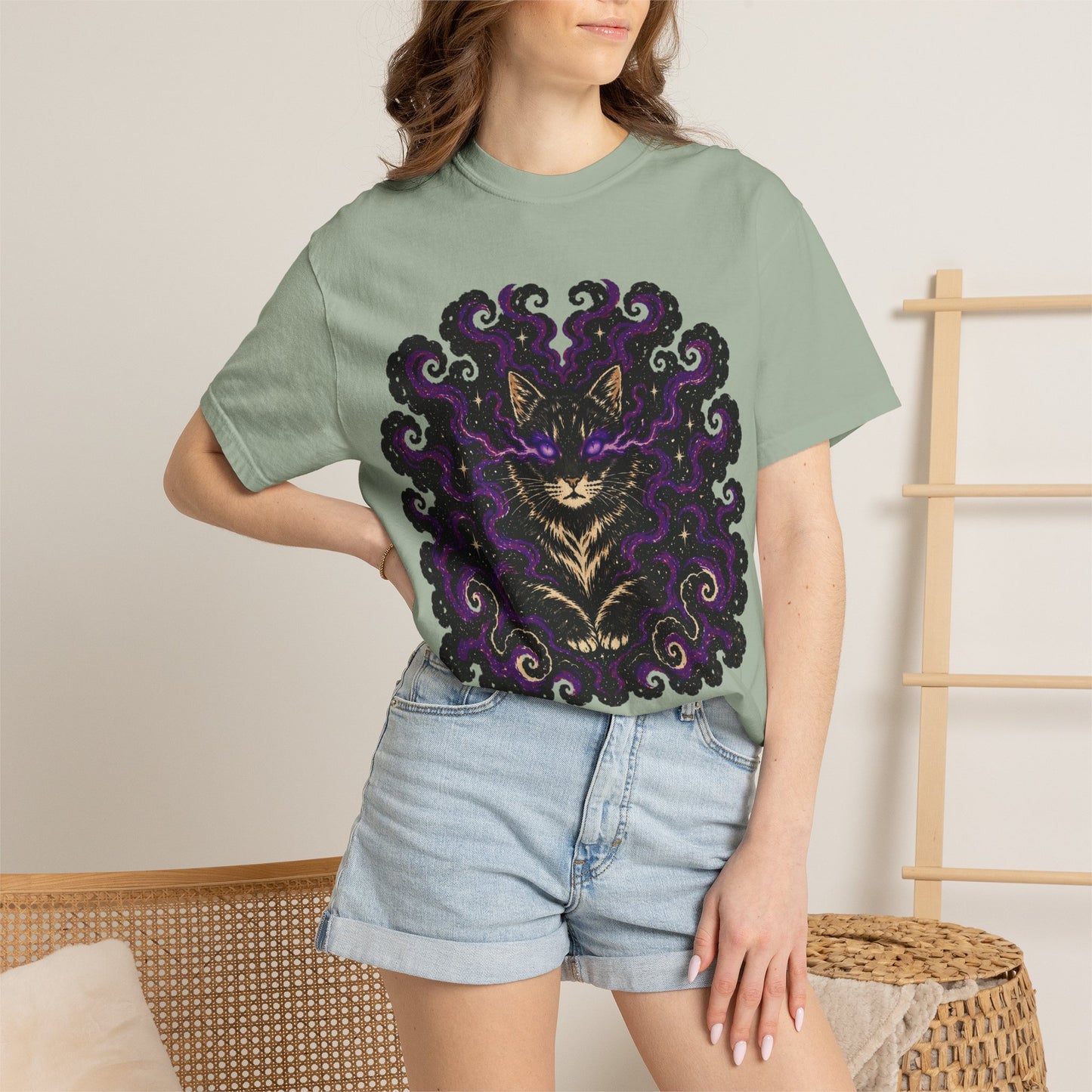Astrological Mystic Portrait T-Shirt — 'Zora' Celestial Art Tee