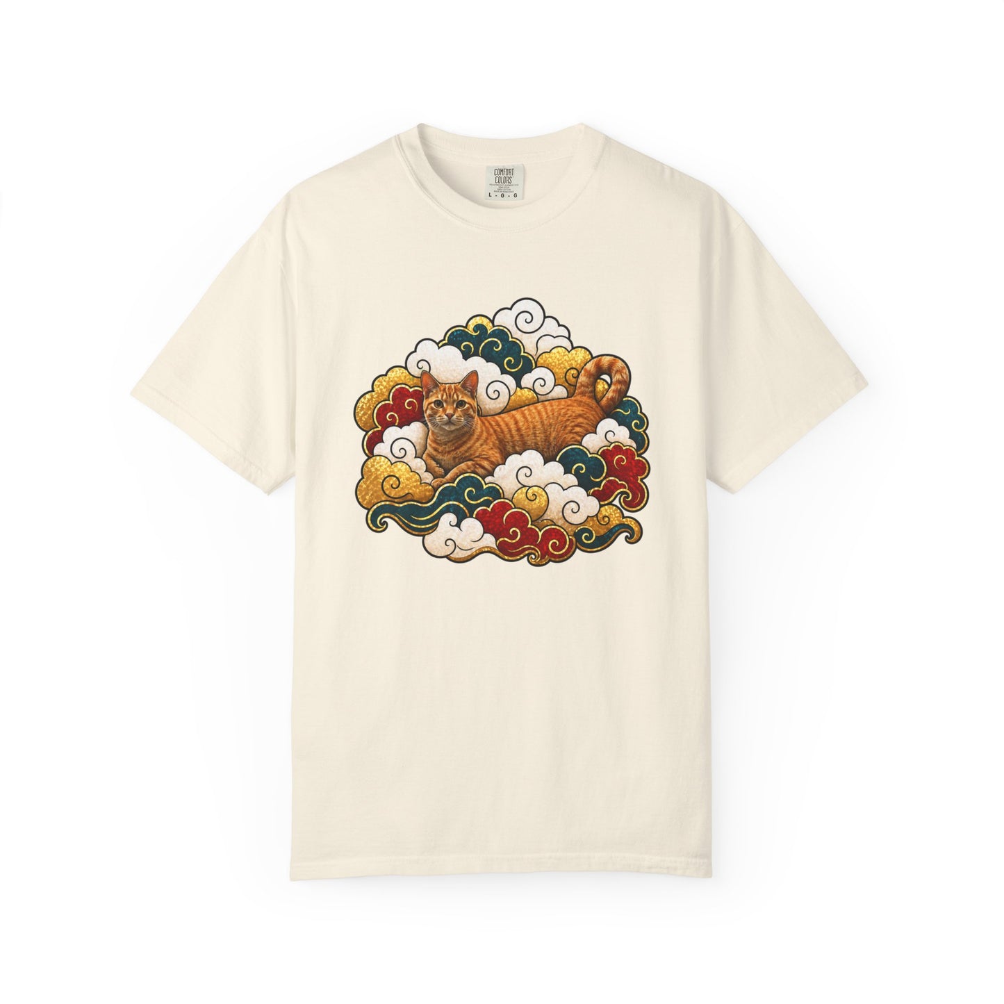 Tiger Cloud Tee — Vintage Asian-Inspired Tiger Art T-Shirt
